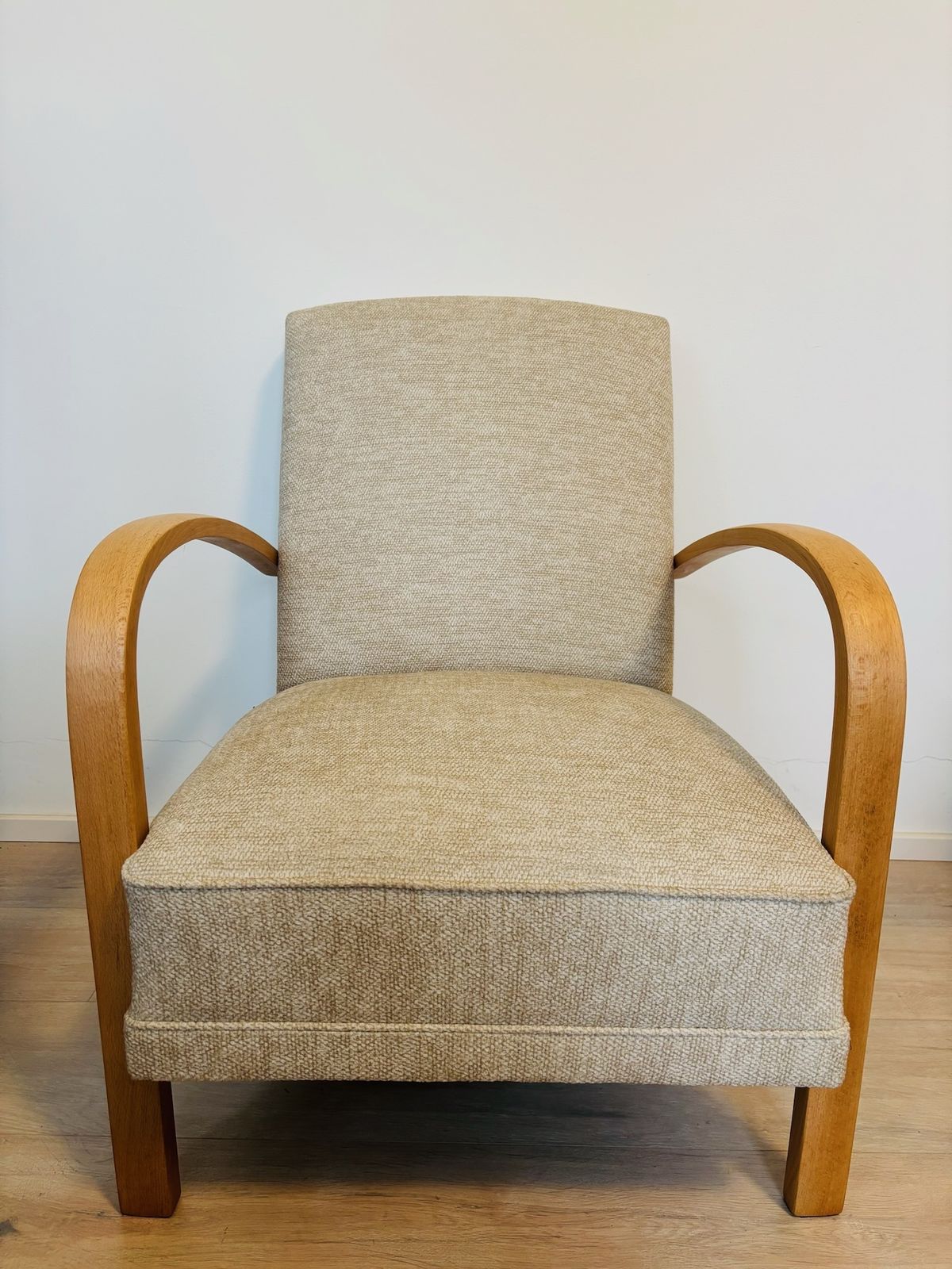 Fully Restored Vintage Armchair By Jindrich Halabala Model H 213 From Czechoslovakia 1930's photo furniture