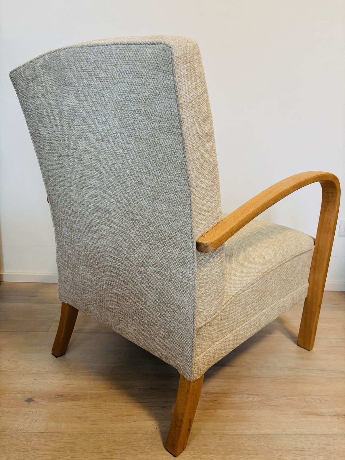 Fully Restored Vintage Armchair By Jindrich Halabala Model H 213 From Czechoslovakia 1930's photo vinterior