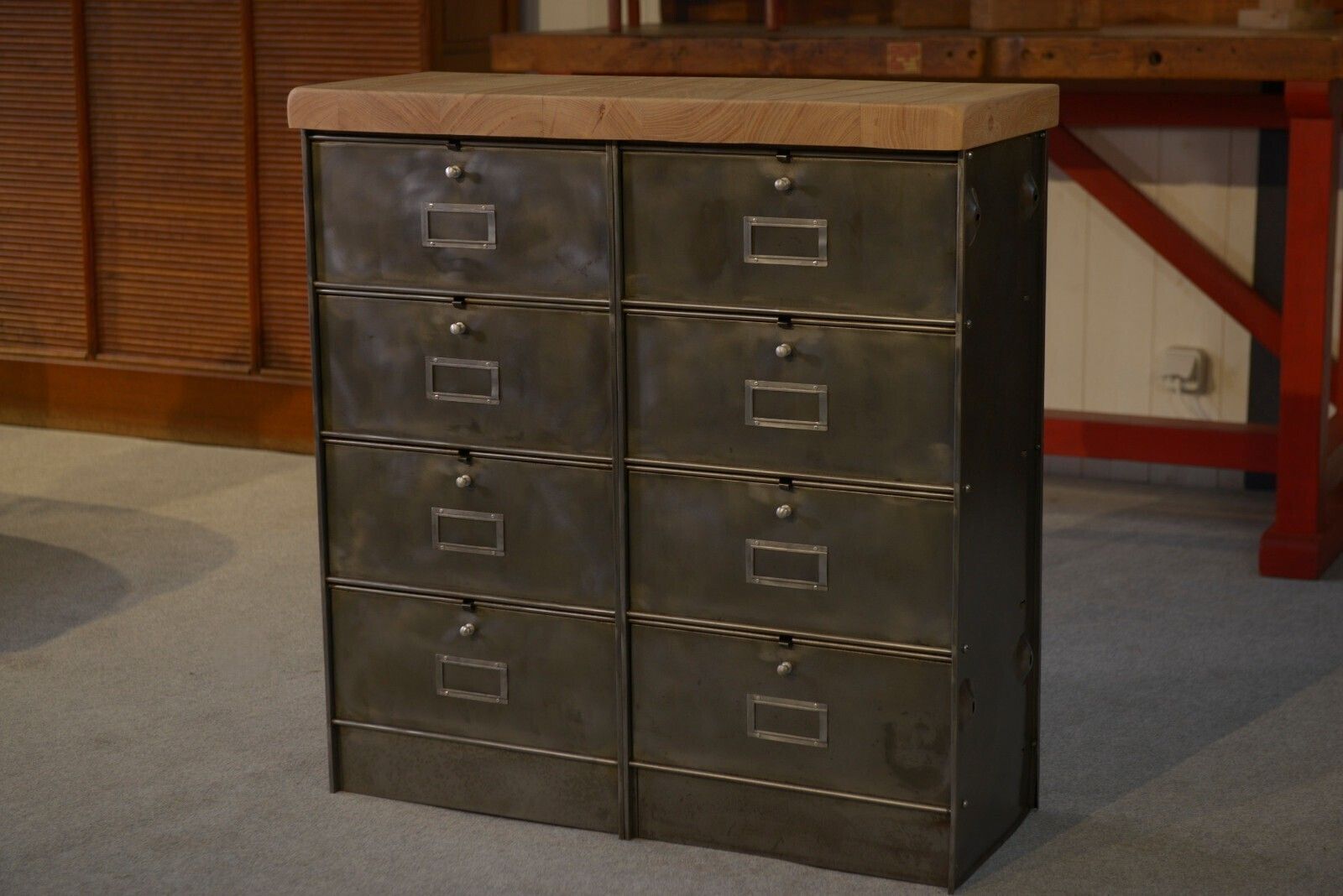 photo furniture Ronéo 2 Column 8 Valve Valve French Work Around 1950