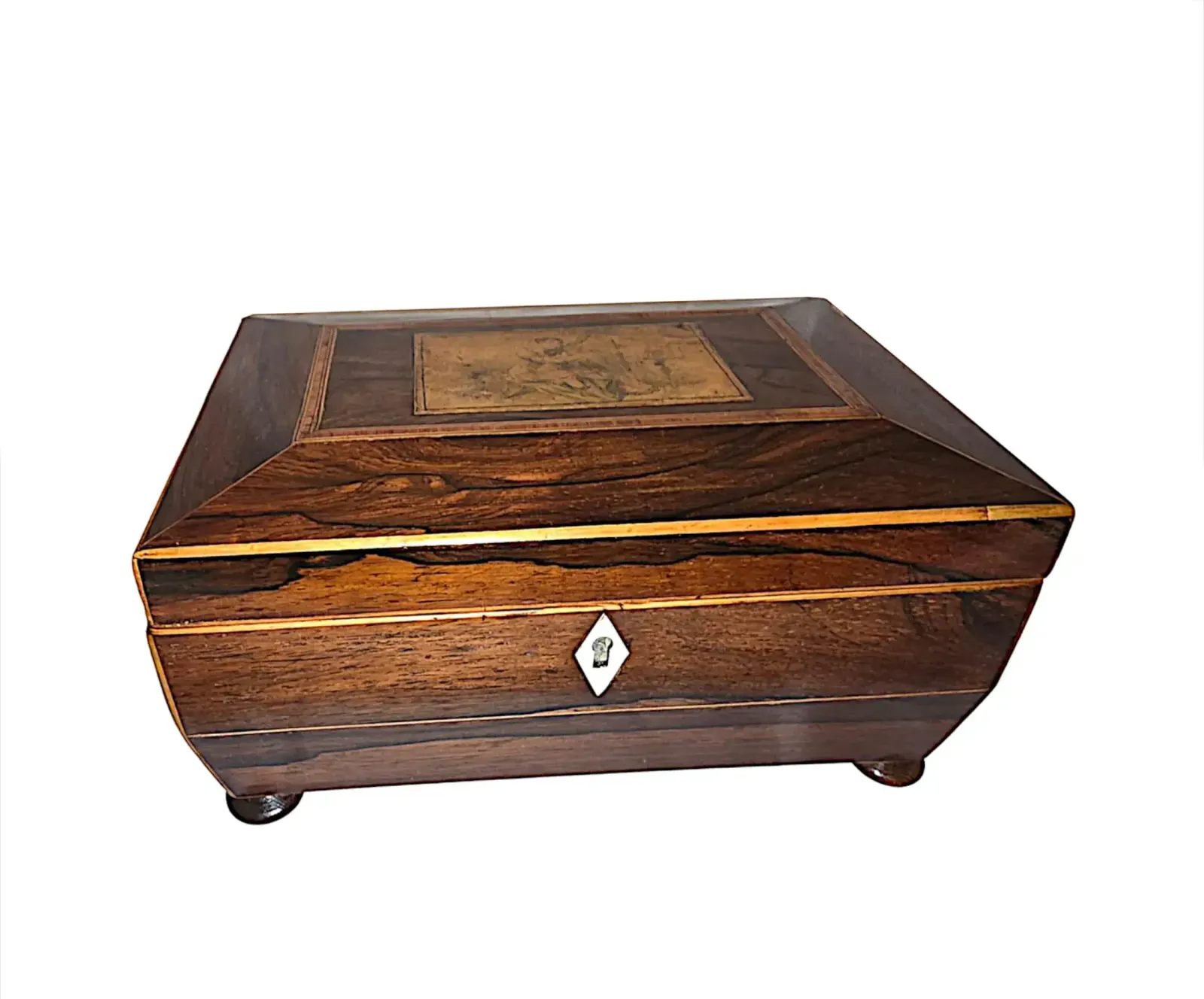 A Lovely Early 19th Century Inlaid Jewellery Box