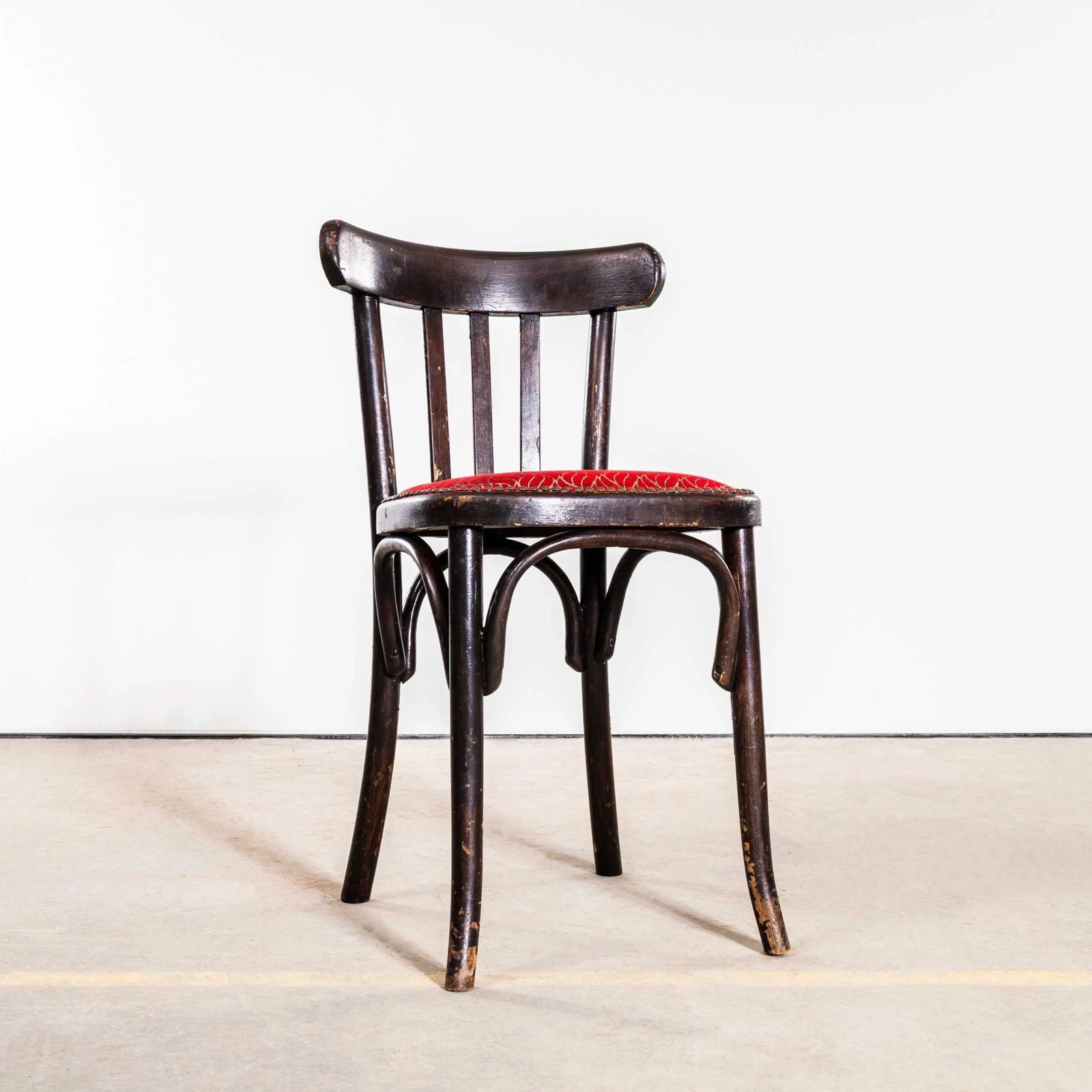 1950’s Ebonised Upholstered Classic Luterma Cafe Dining Chairs