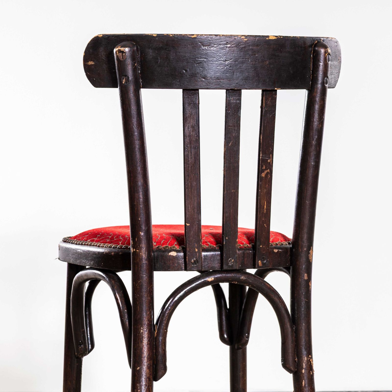 1950’s Ebonised Upholstered Classic Luterma Cafe Dining Chairs photo vintage