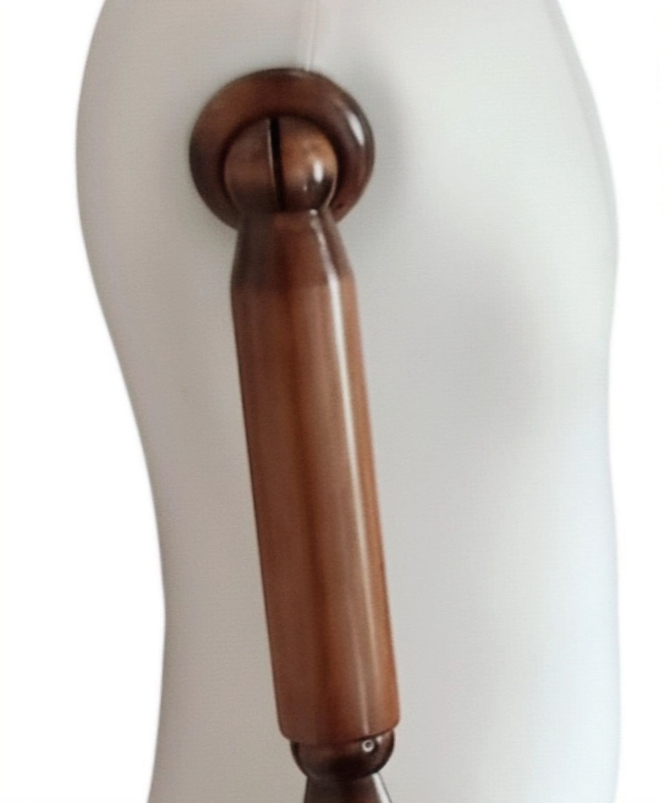 Vintage High End Male Mannequin Torso With Articulated Mahogany Arms. photo vinterior