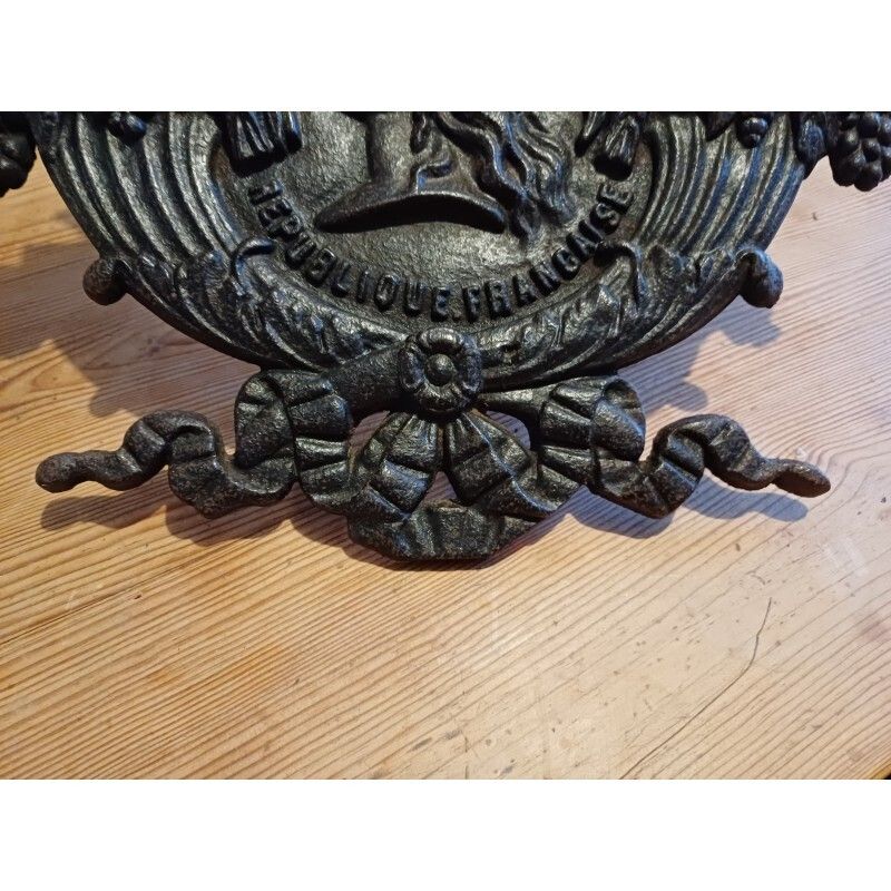 Cast Iron Plaque, September 4, 1870, French Republic photo 307.0