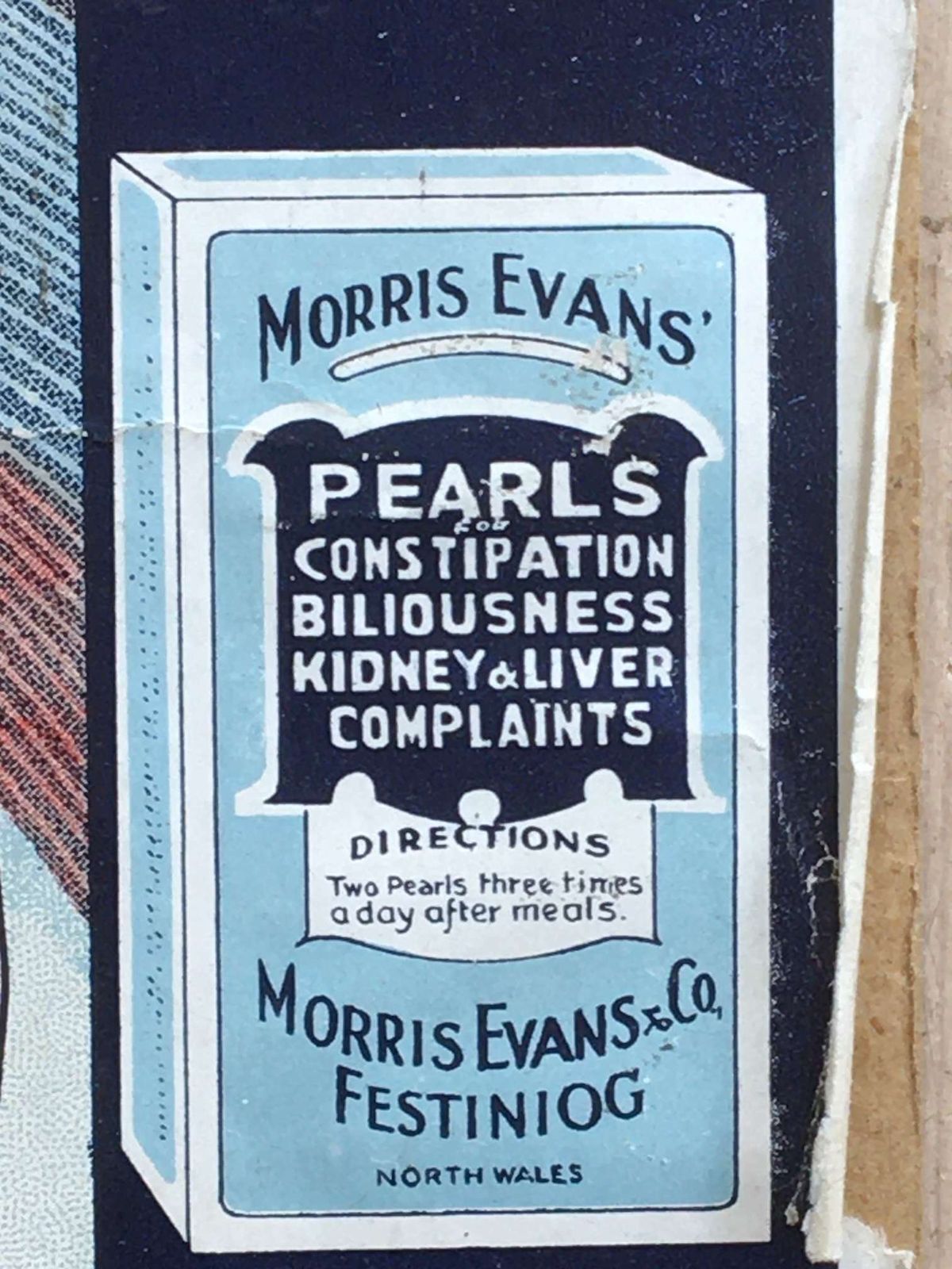 Early 20th Century Advertising Shop Display Morris Evans Oil photo for sale