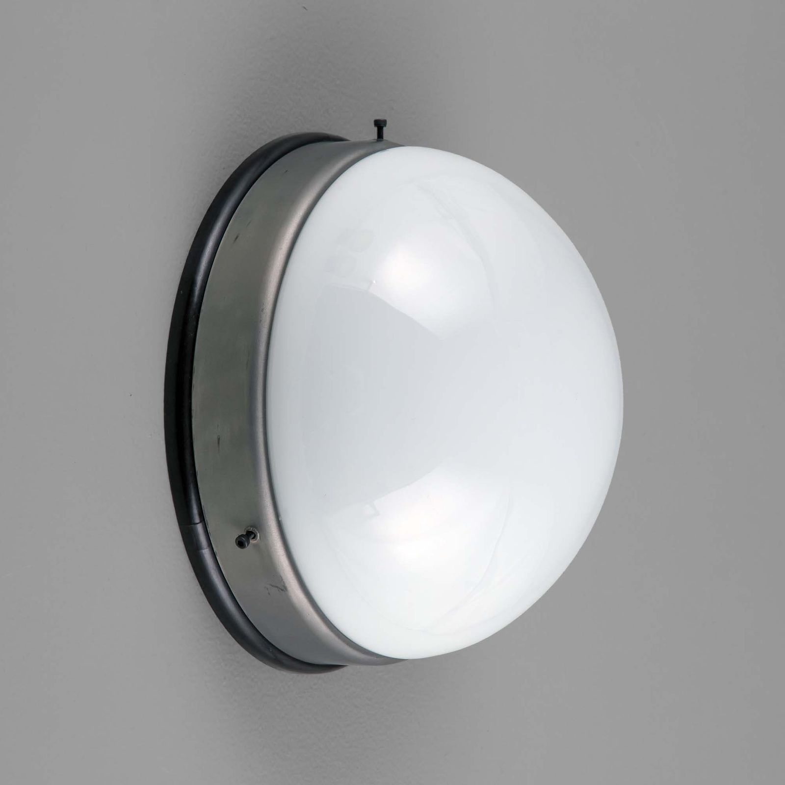 Small Round Surface Mount Opaline Light   22cm