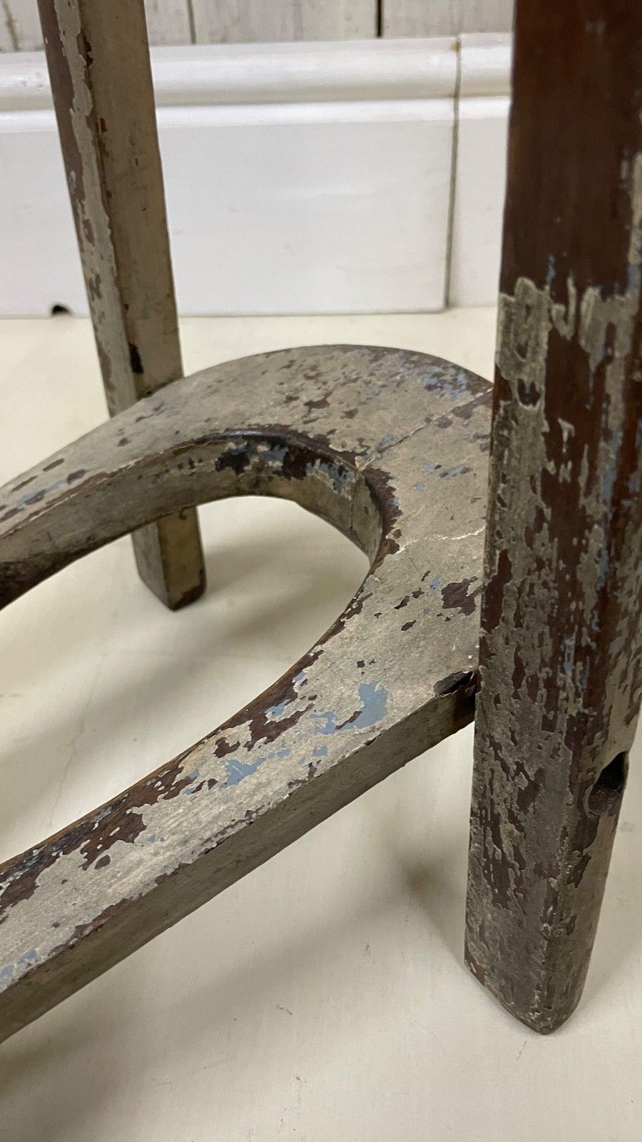 Antique Victorian Country House Boot Jack Puller  Painted Patina Welly Folk Art photo 235.0