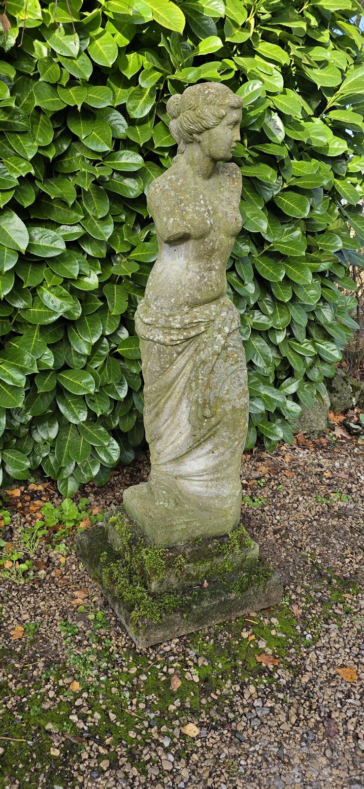Greek Goddess Venus De Milo Stone Statue photo for sale