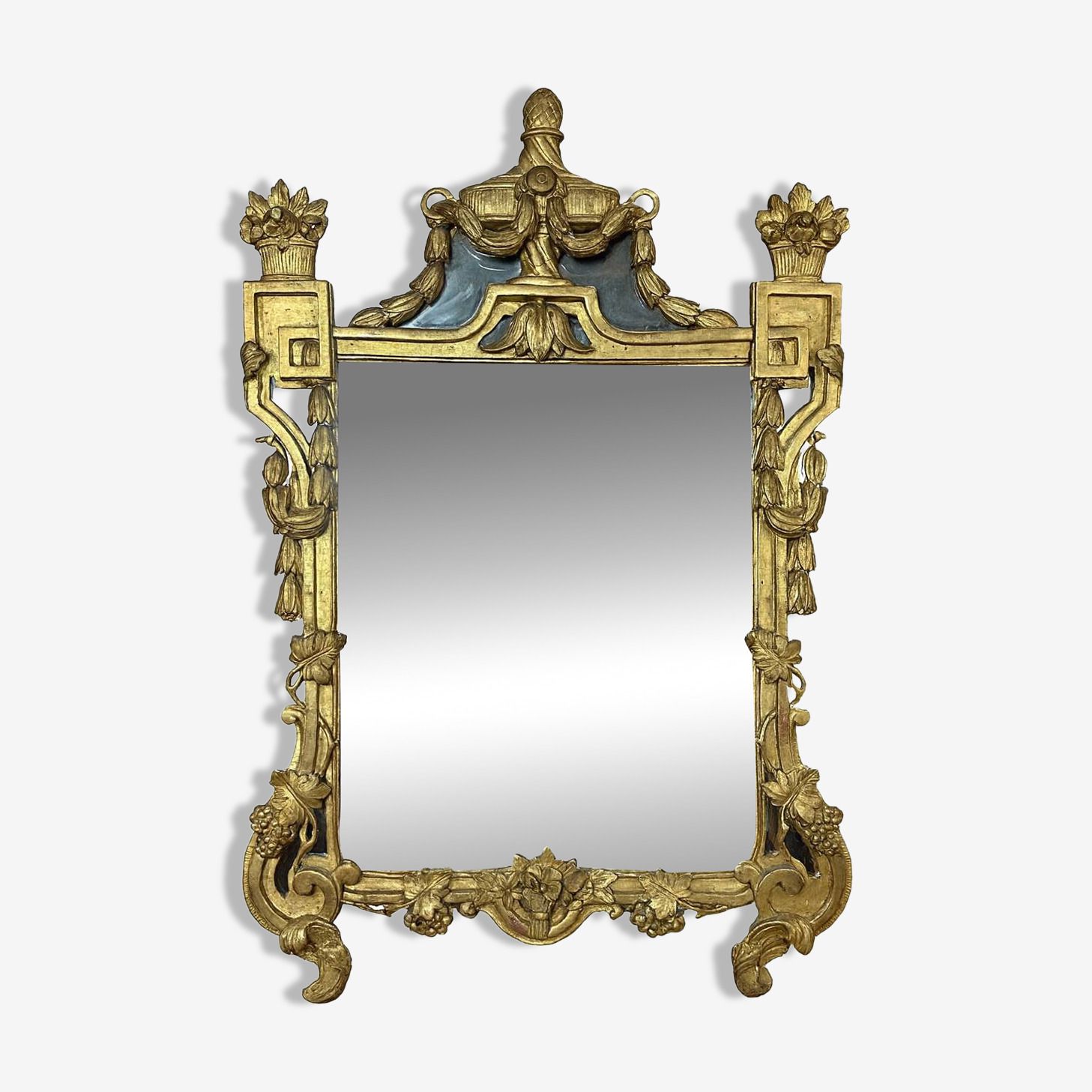 18th Century Giltwood Mirror, 18th Century And Earlier