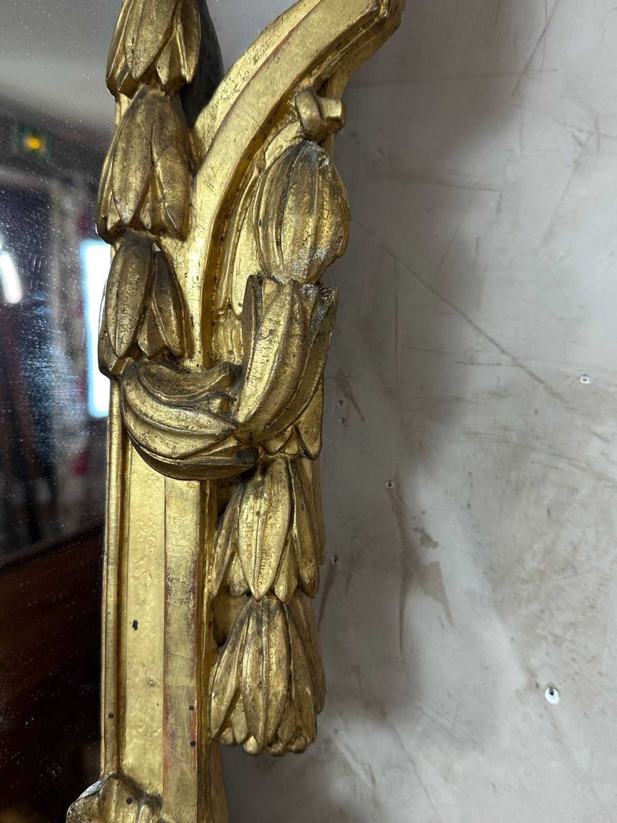 18th Century Giltwood Mirror, 18th Century And Earlier photo vintage