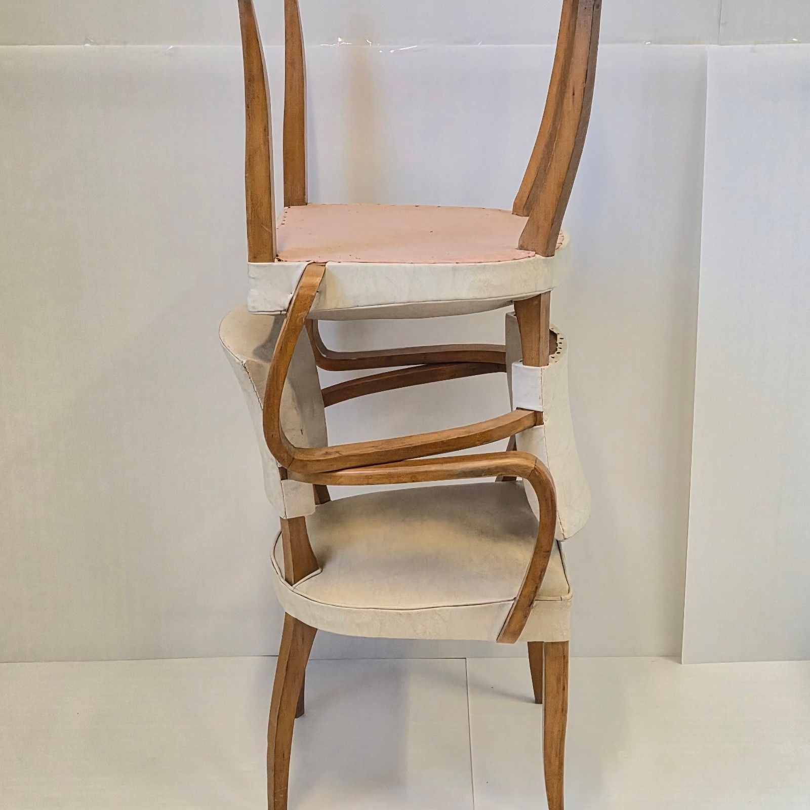 photo furniture Pair Of Vintage 1950s & Hetre & Skai 50s Rockabilly 50s Bridge Armchairs