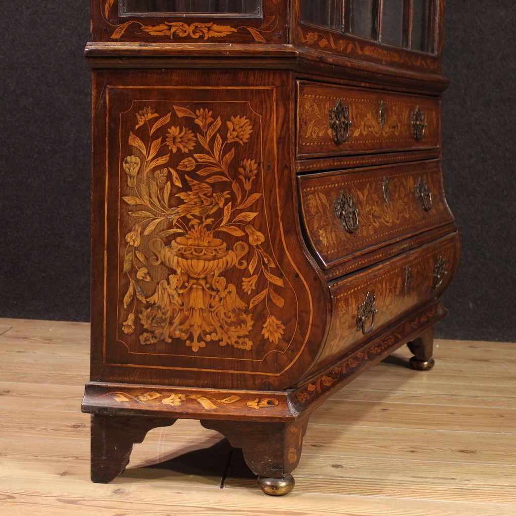 6800.0 19th Century Dutch Inlaid Display Cabinet photo