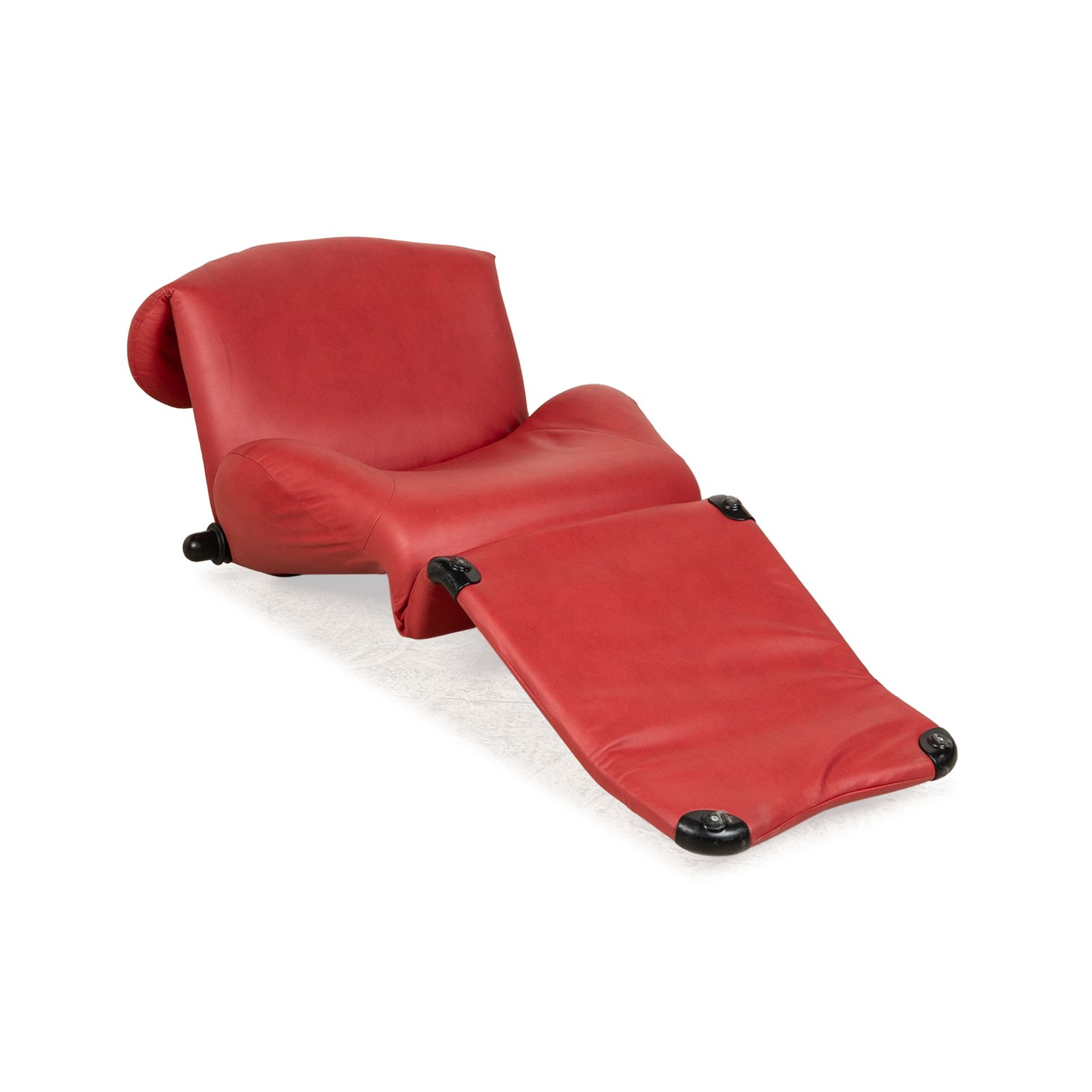 photo furniture Cassina Wink Armchair Vegan Leather (Gavin 107) Red Manual Function Reupholstery