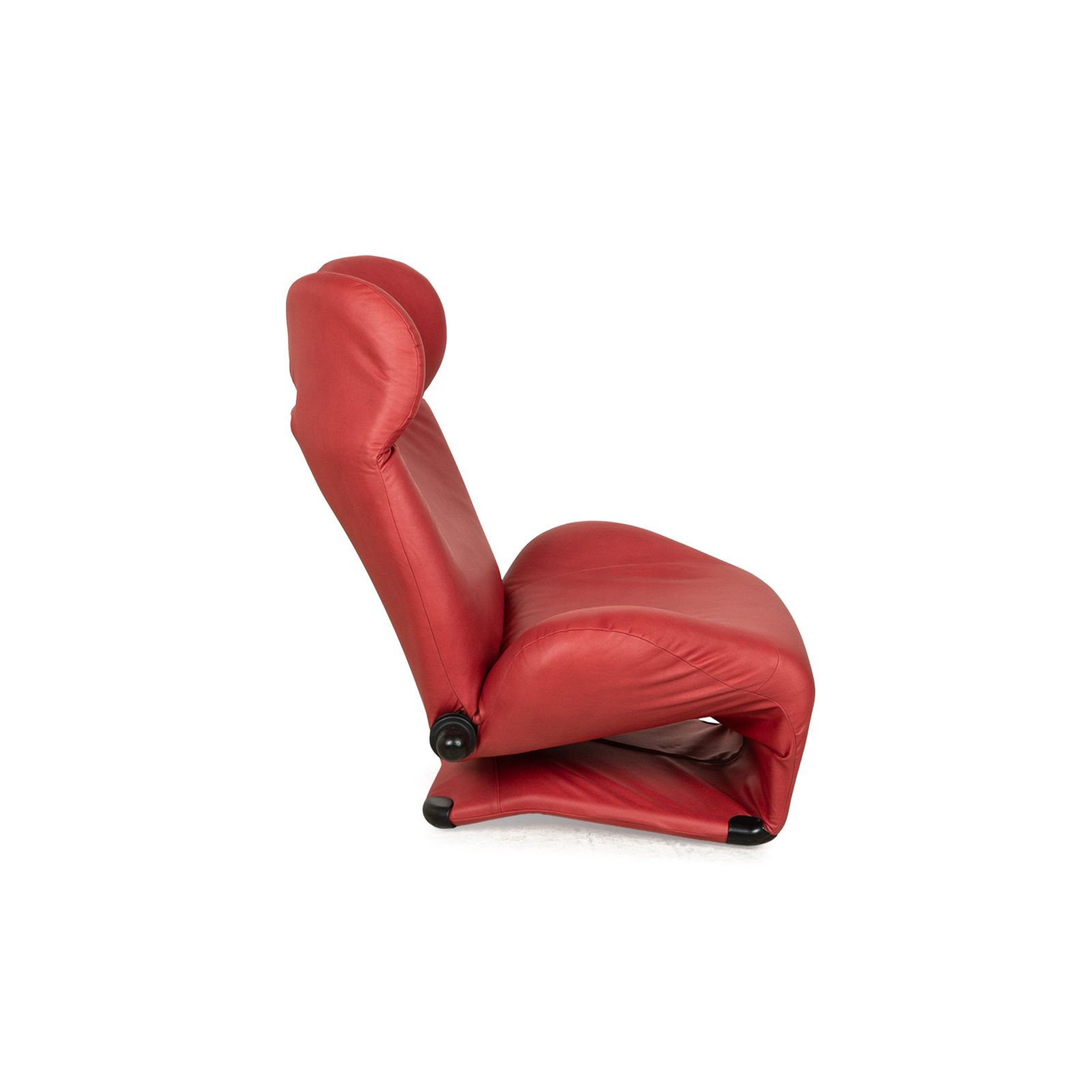 Furniture Cassina Wink Armchair Vegan Leather (Gavin 107) Red Manual Function Reupholstery photo