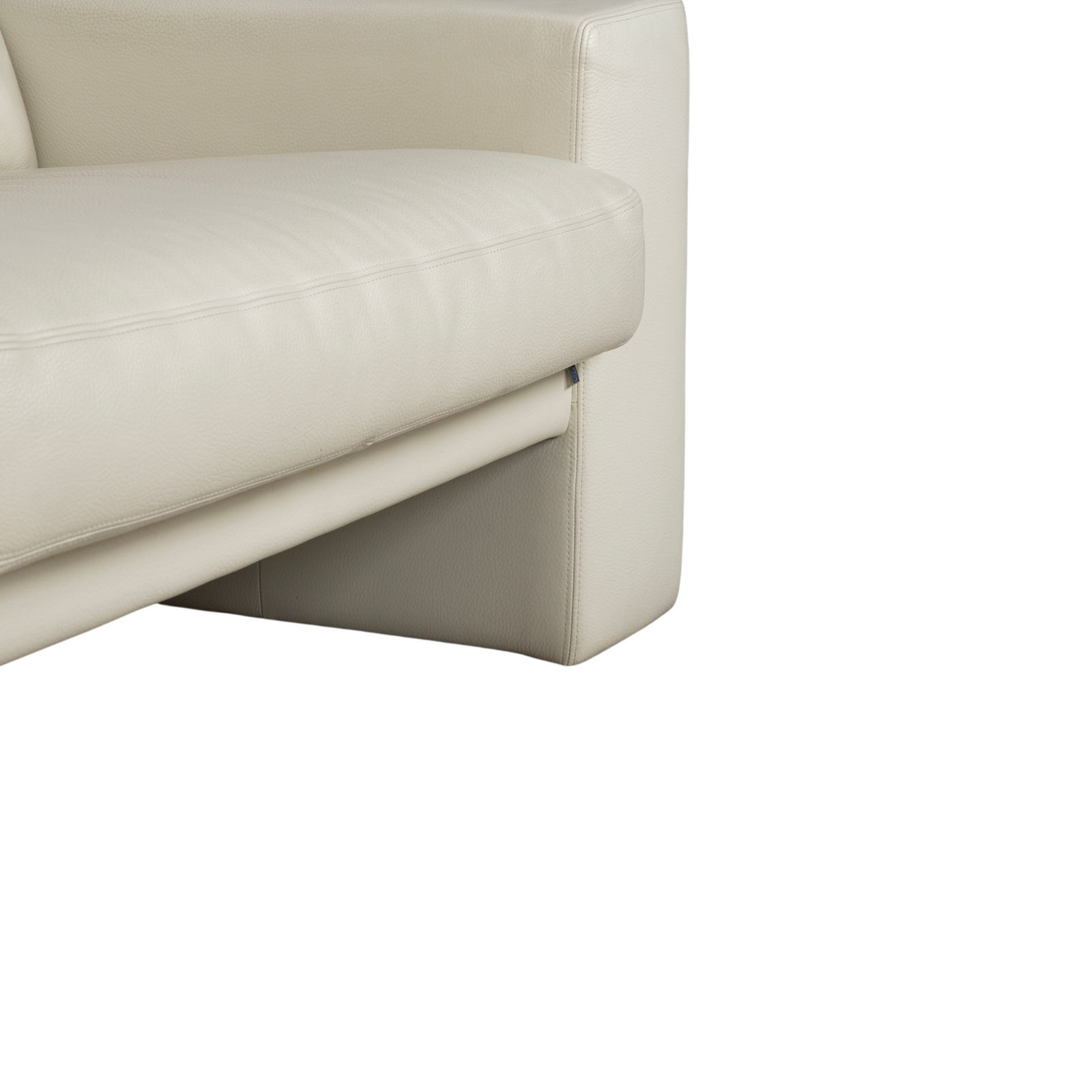 Erpo Cl 100 Leather Three Seater White Beige Cream Sofa photo Furniture