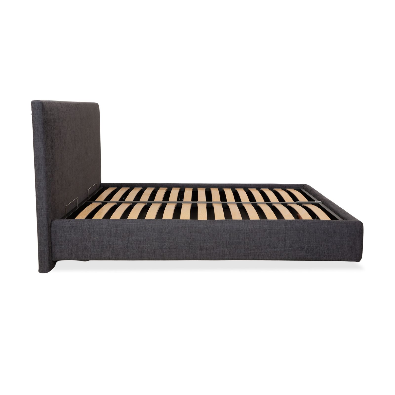 Mobilier Lit Poliform en tissu gris, fonction manuelle photo