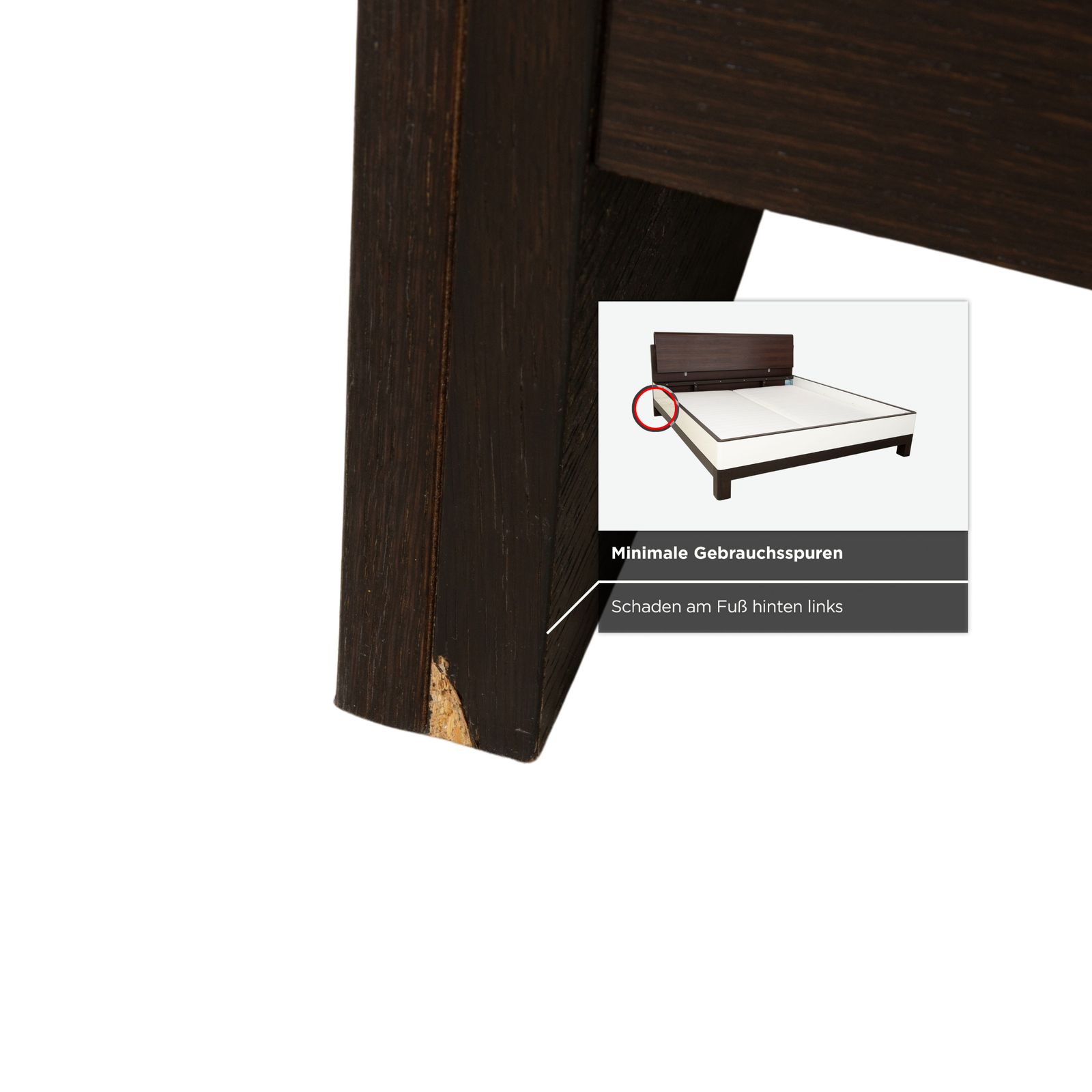 photo furniture Lit Hülsta Luceta en bois, noir, tables de chevet