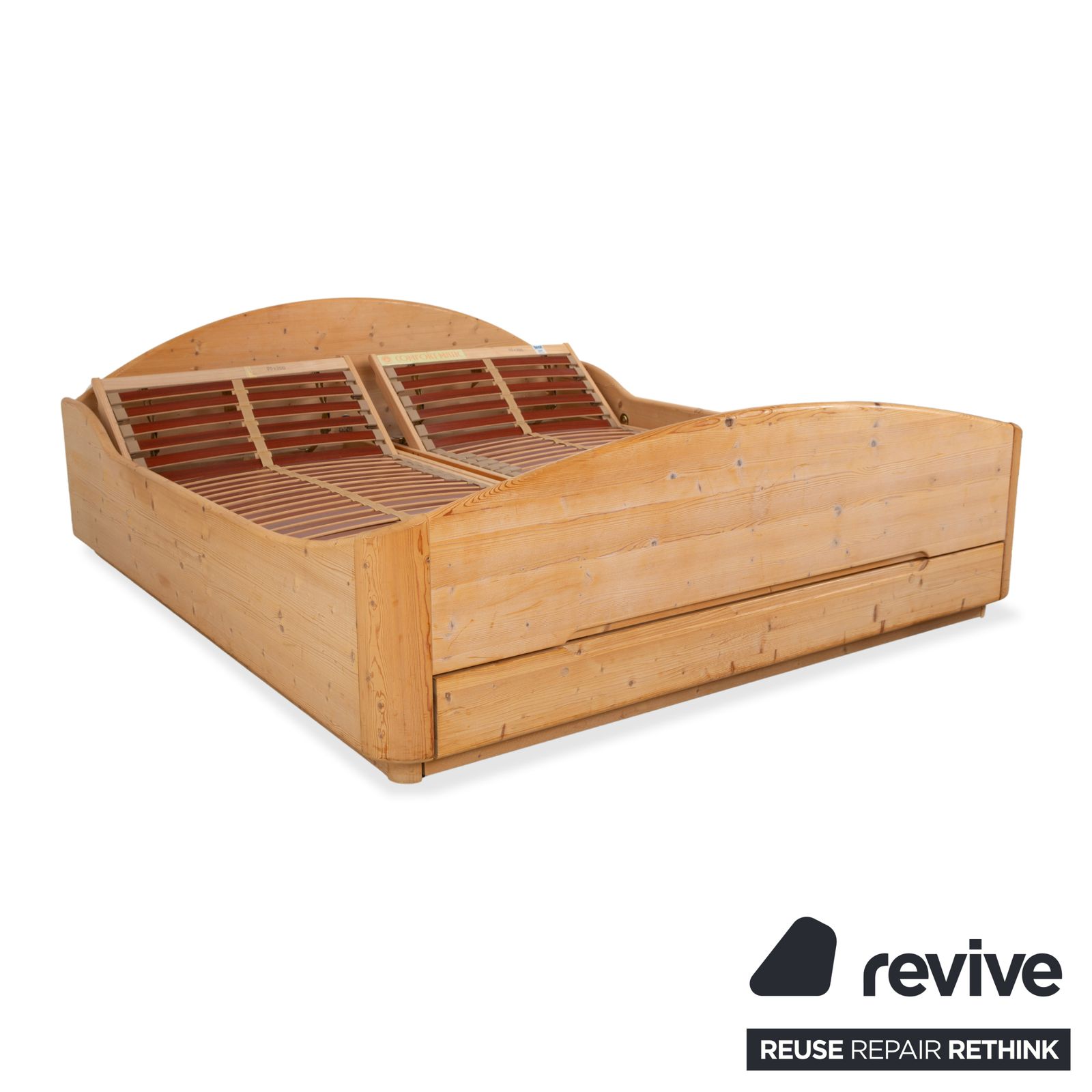 Team7 Wooden Bed Brown 180x200 Manual Function photo Furniture