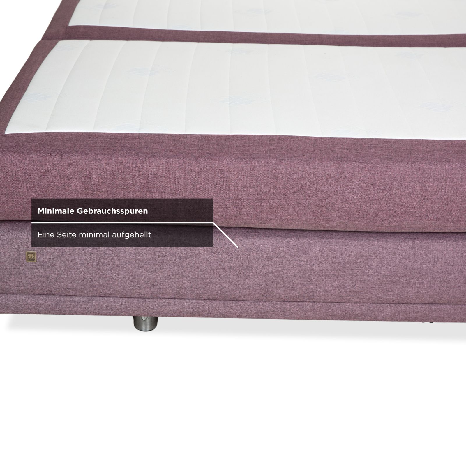 Mobilier Lit Musterring en tissu violet rosé à réglage électrique photo