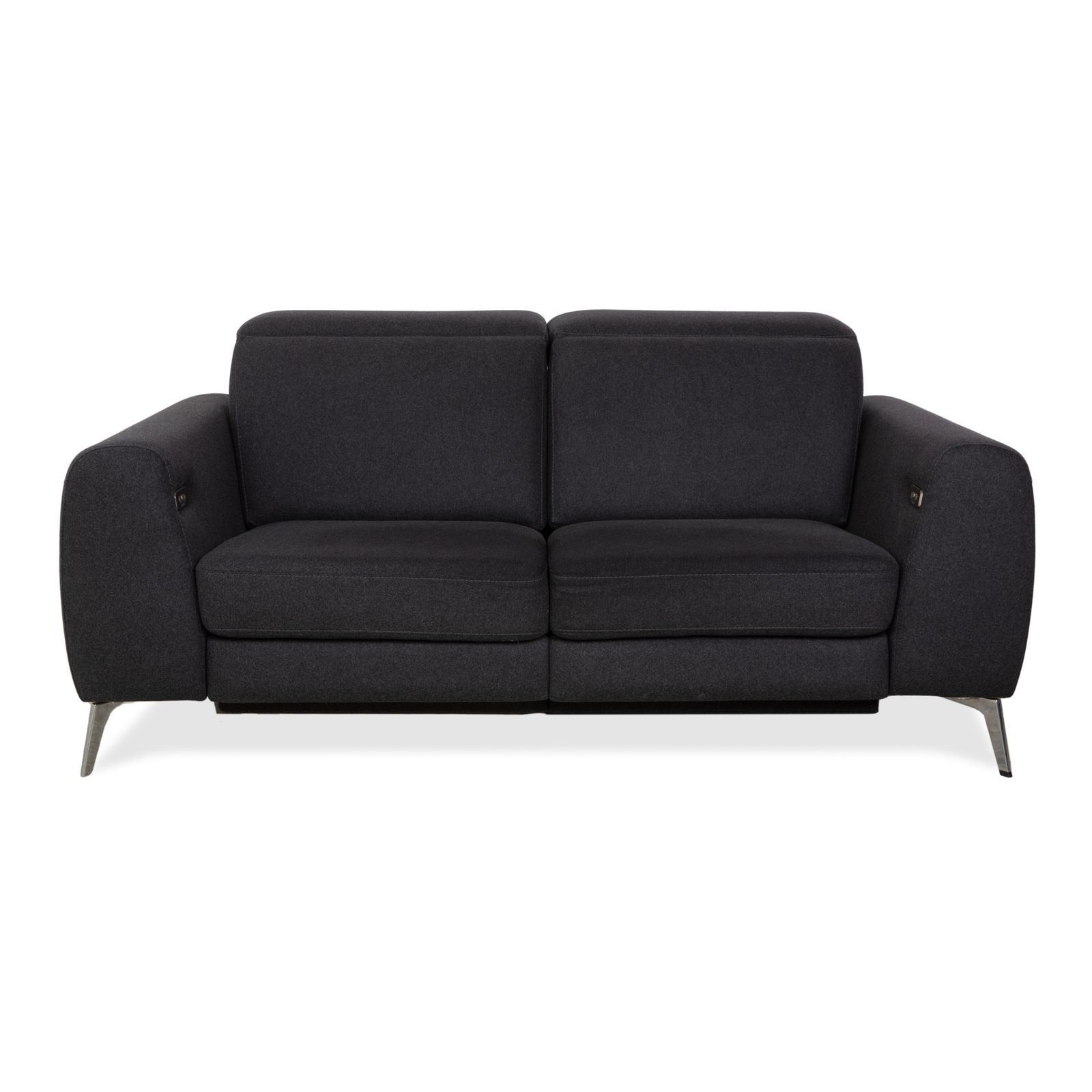 Canapé 2 places BoConcept Pravo en tissu gris foncé, avec fonction électrique