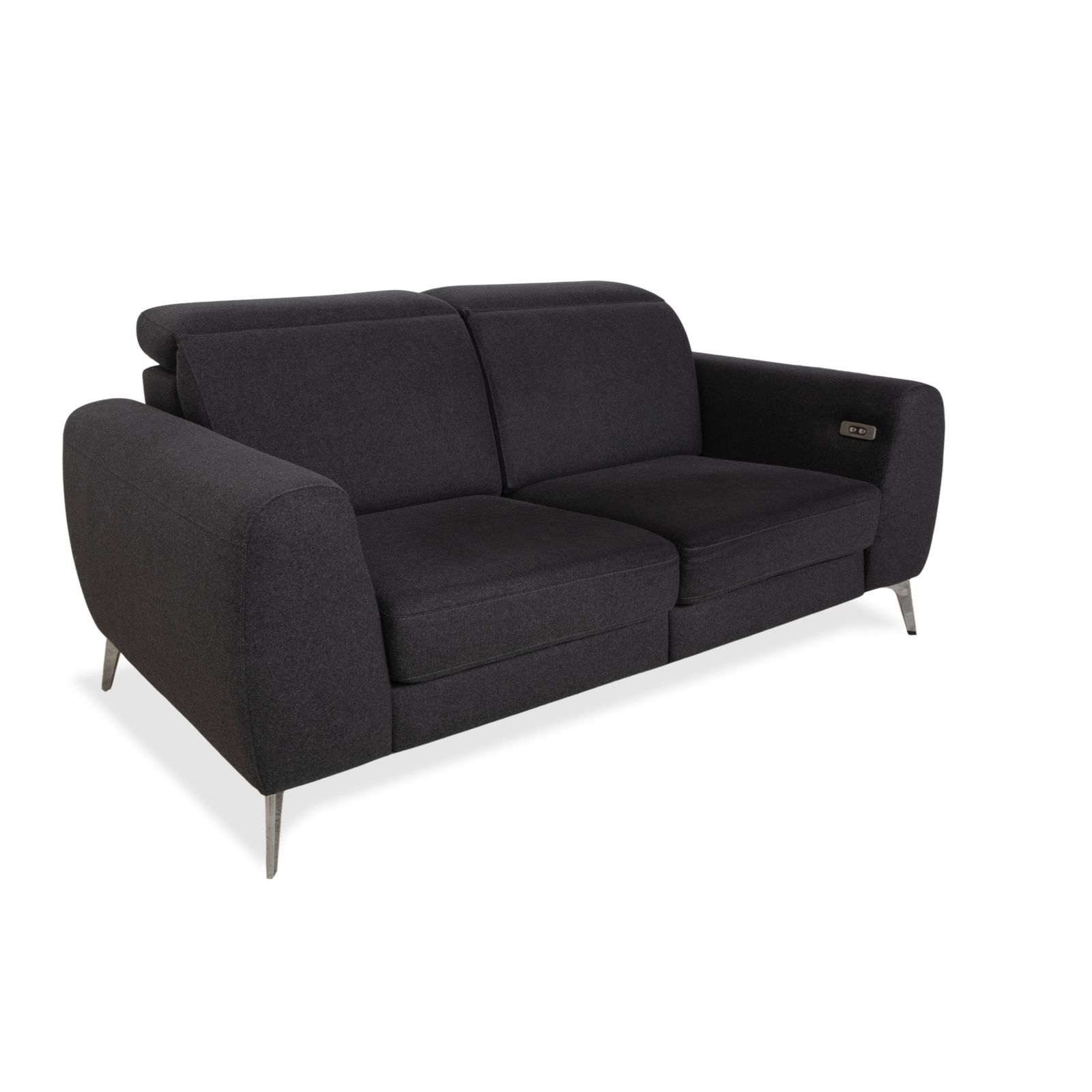 Canapé 2 places BoConcept Pravo en tissu gris foncé, avec fonction électrique photo for sale