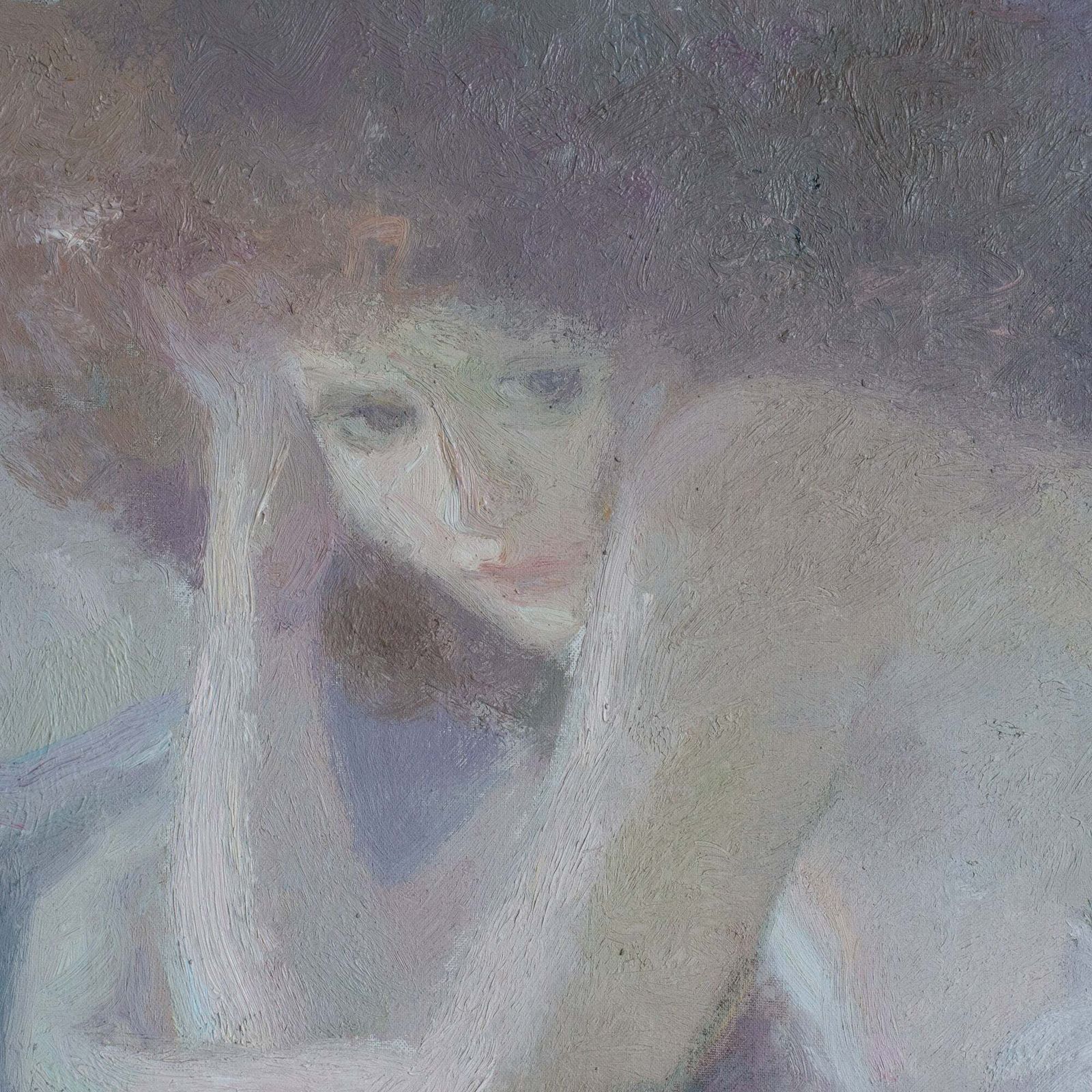 Female Figure With Cat – Emilia Castañeda Martínez photo Art