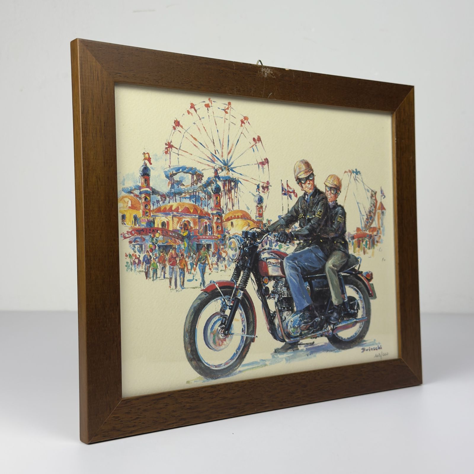 Limited Edition Lithograph 103/200 By Brioschi, Italy, 1970s photo buy