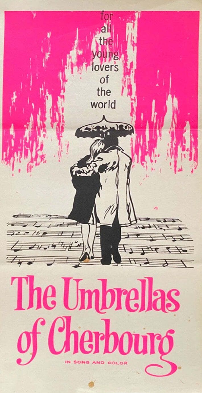 The Umbrellas Of Cherbourg Original Vintage Poster