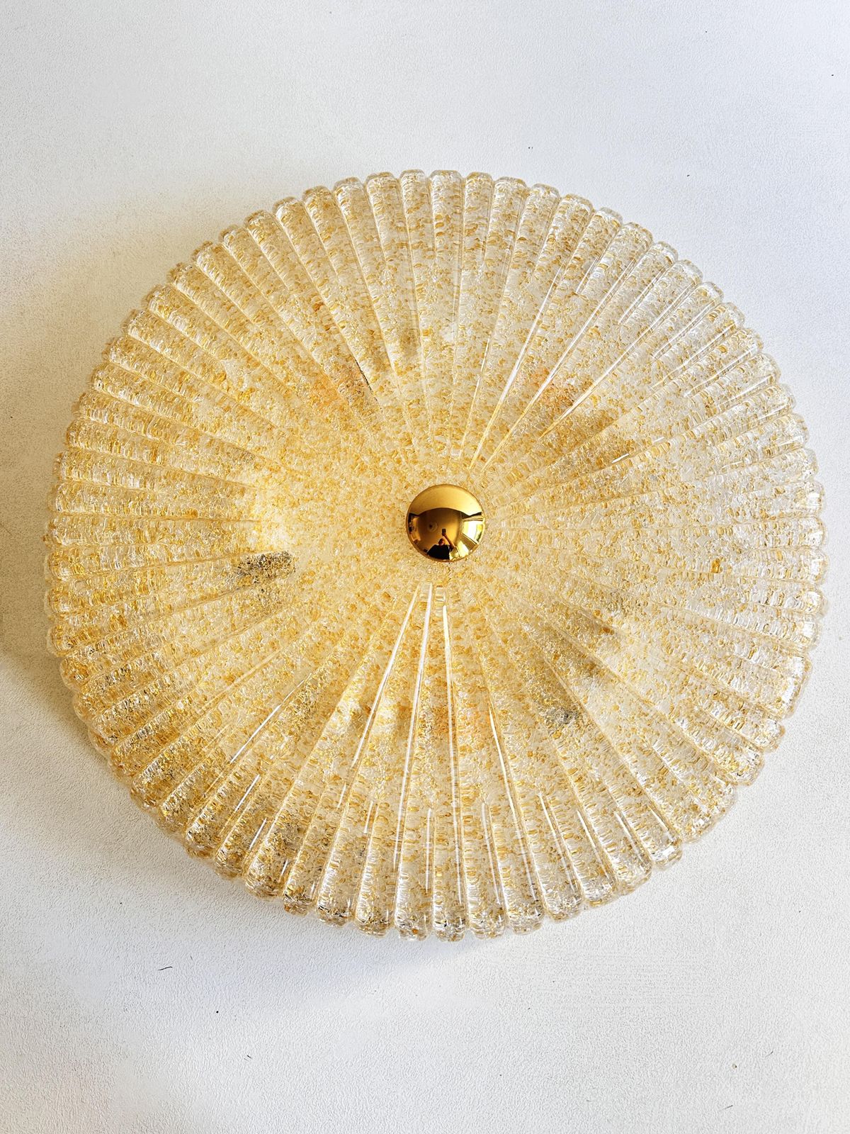 Venetian Gold "Graniglia" Murano Glass Flush Mount photo 1512.0