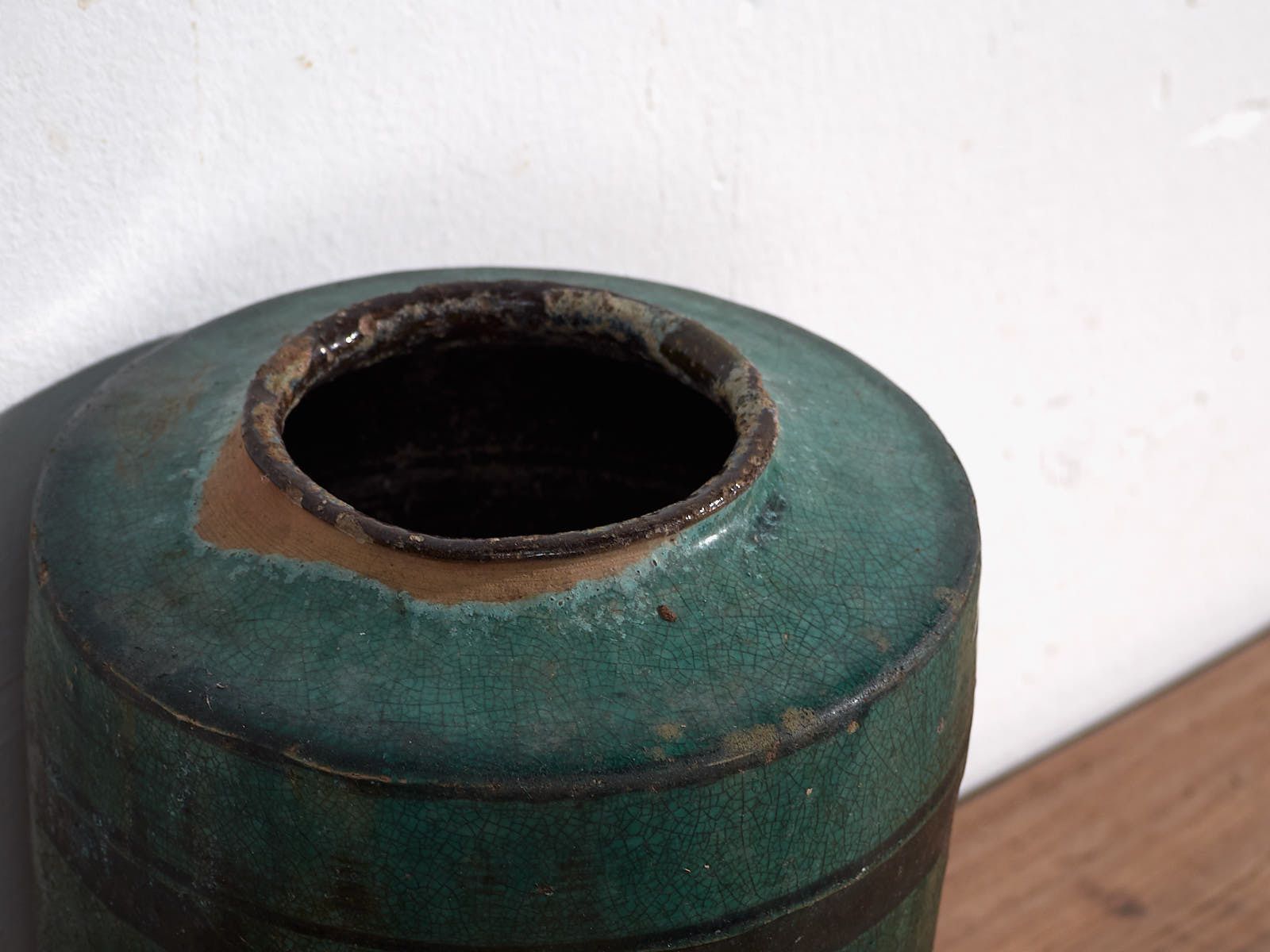 Antique Tall Turquoise Green Vase (C.1820) #37 photo furniture