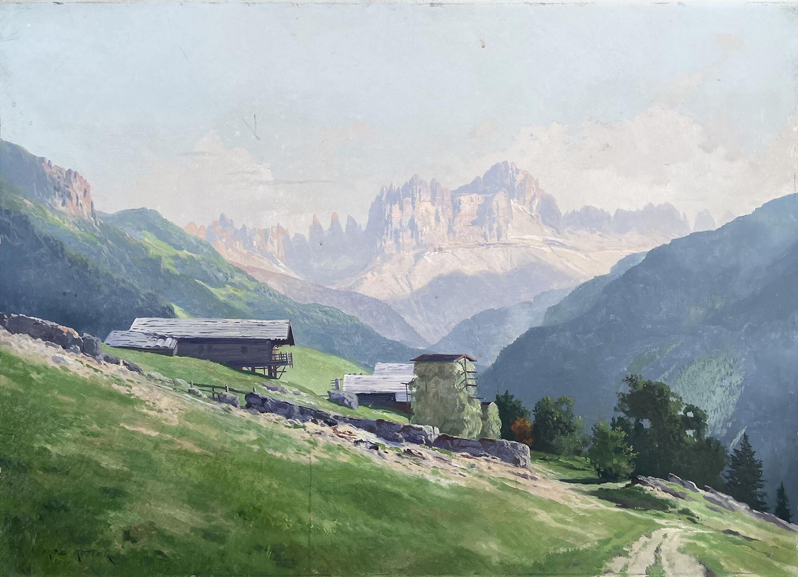 photo buy View Of The Catinaccio – Rosengarten, Fritz Rotter