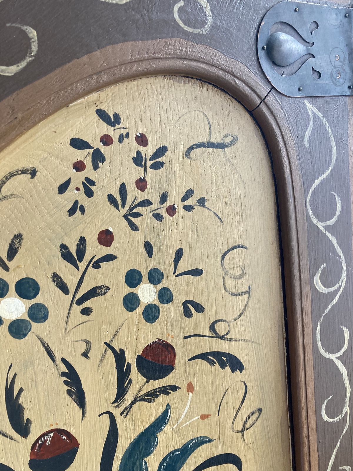 photo for sale Original Hand Painted Austrian Large Heirloom Wardrobe