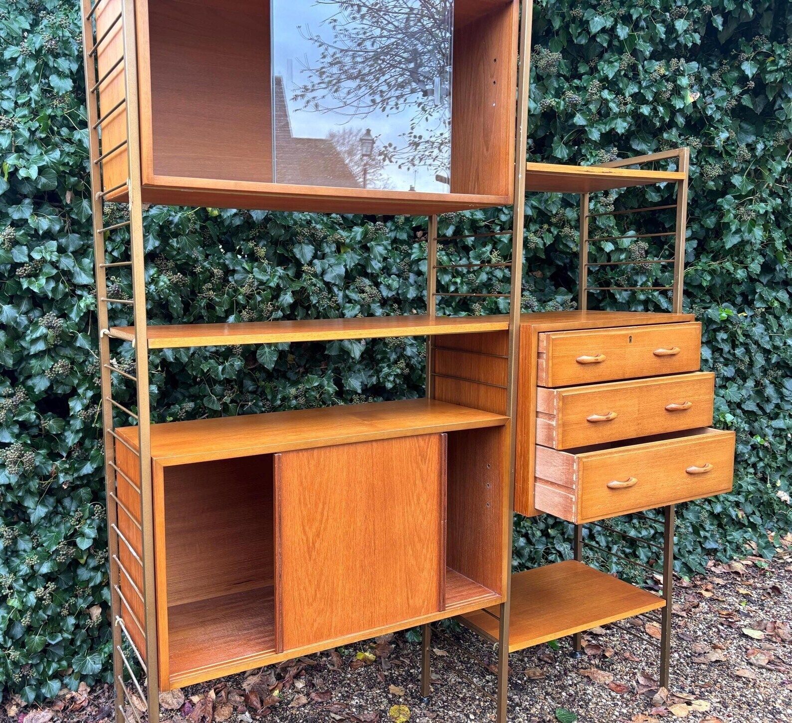 1250.0 Mid Century Ladderax Modular Shelving Unit By Staples photo