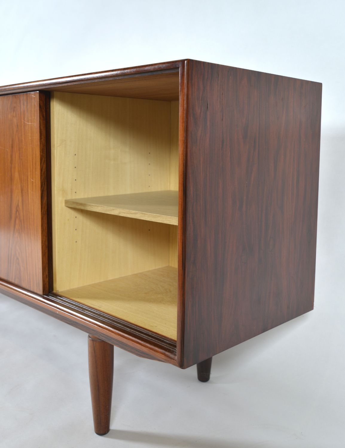 photo for sale 1960s Danish Rosewood Birch Sideboard Gunni Omann Axel Christensen Odder Aco Mobler