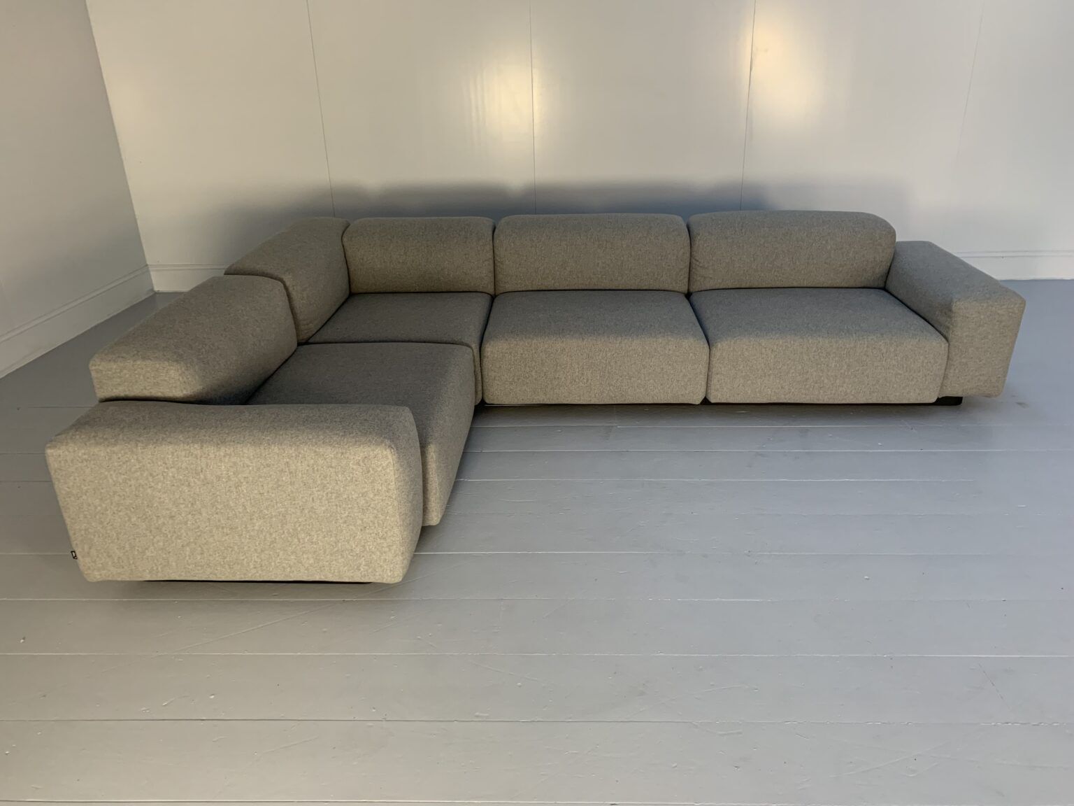 Vitra “Place” L Shape Sofa – In “Cosy” Grey Wool photo for sale