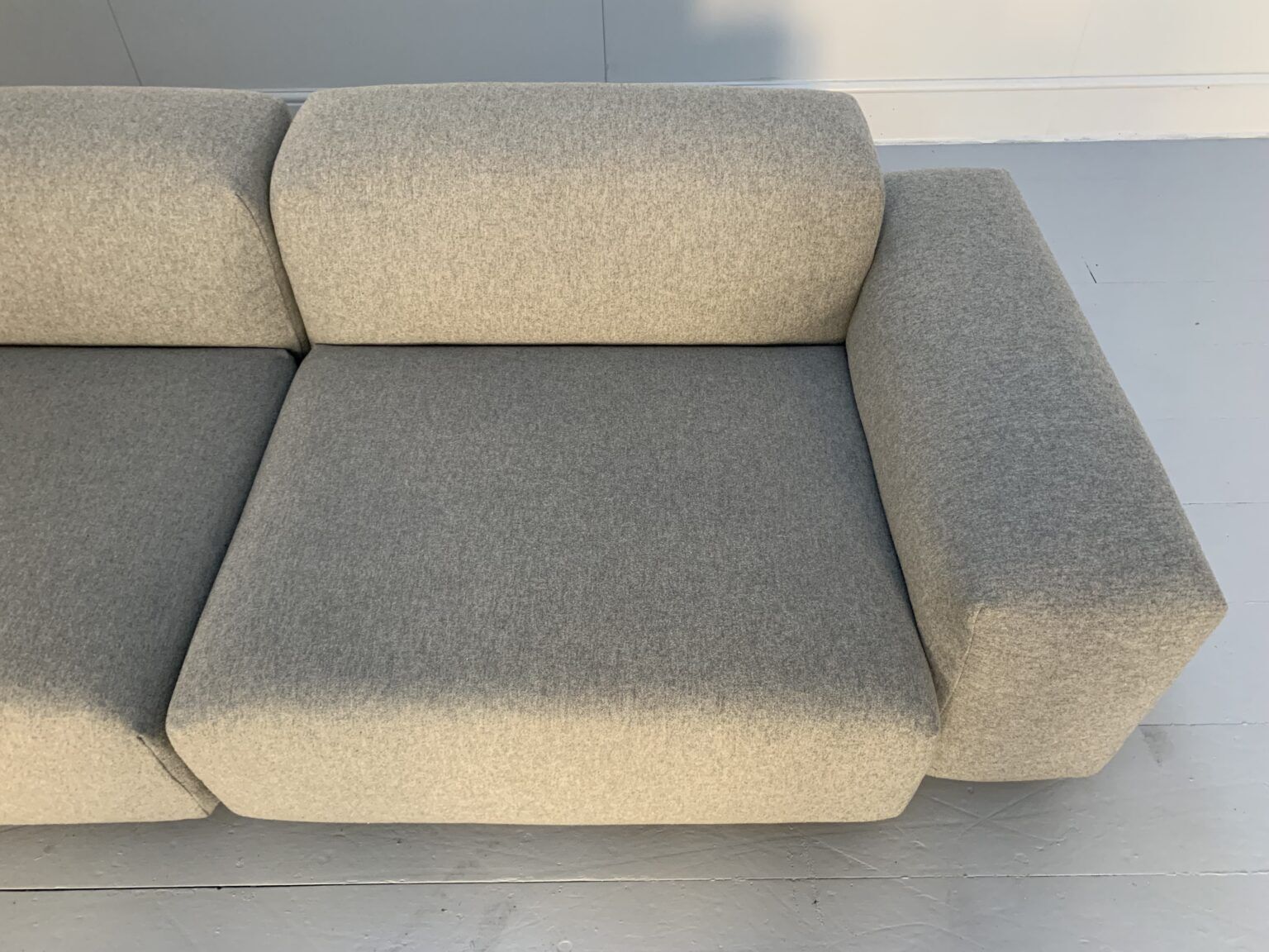 Vitra “Place” L Shape Sofa – In “Cosy” Grey Wool photo vinterior