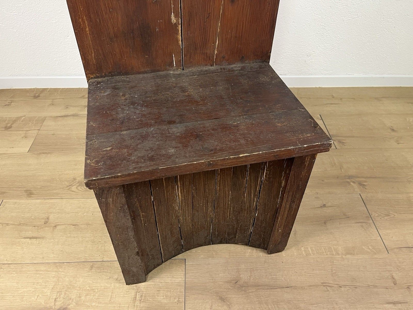 70’s Vintage Design Wooden Throne Armchair photo for sale
