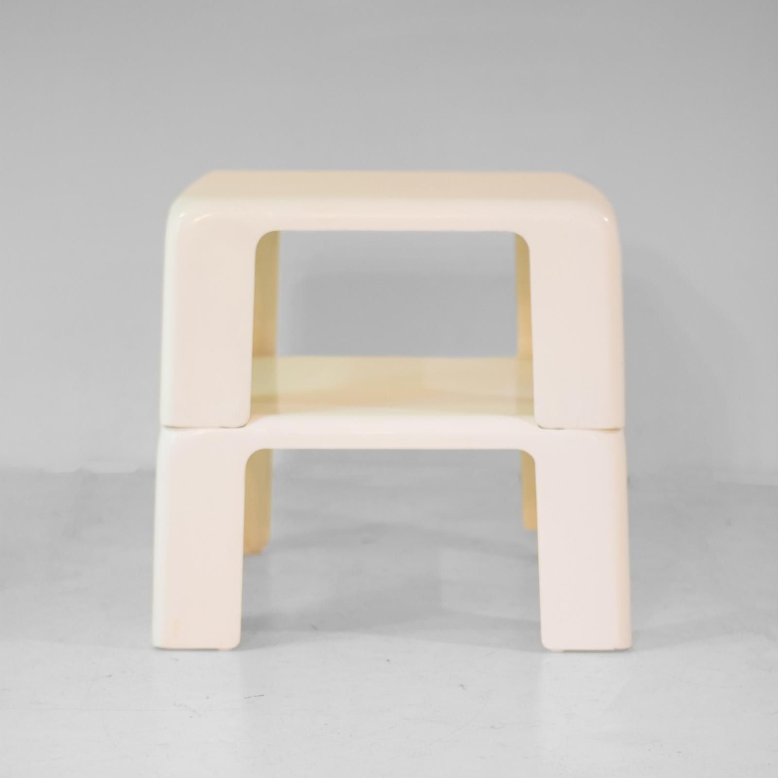 1960s Space Age Side Tables, Model "Quattro Gatti", Mario Bellini For C&B Italia photo vinterior