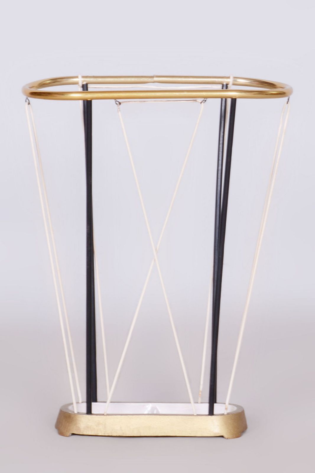 Original Mid Century Umbrella Stand, Metal, Well Preserved, Czech, 1950s photo Home Decor