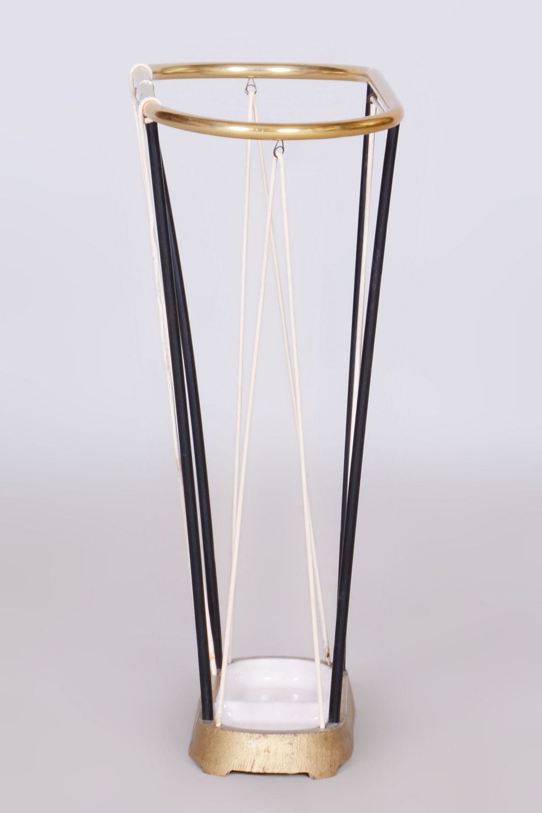 Original Mid Century Umbrella Stand, Metal, Well Preserved, Czech, 1950s photo 350.0