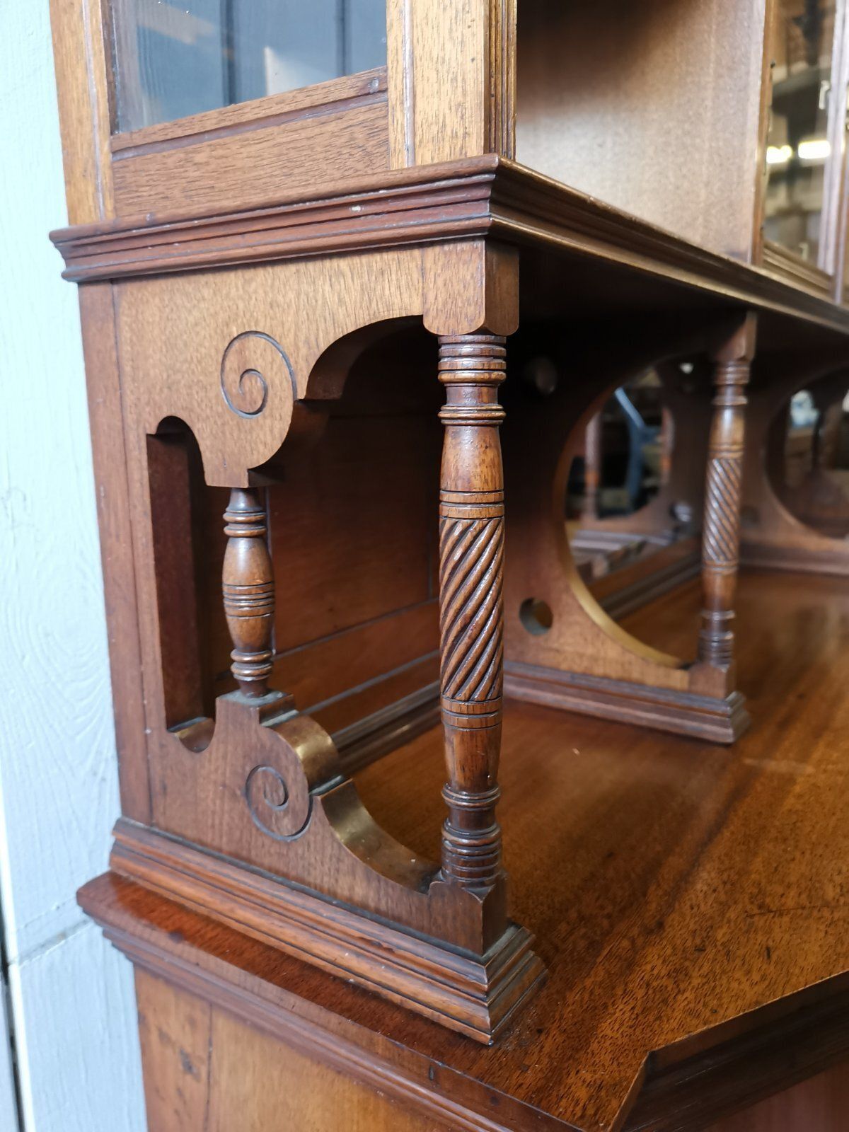 Gregory & Co, H W Batley Attri, An English Walnut Aesthetic Movement Sideboard photo vintage