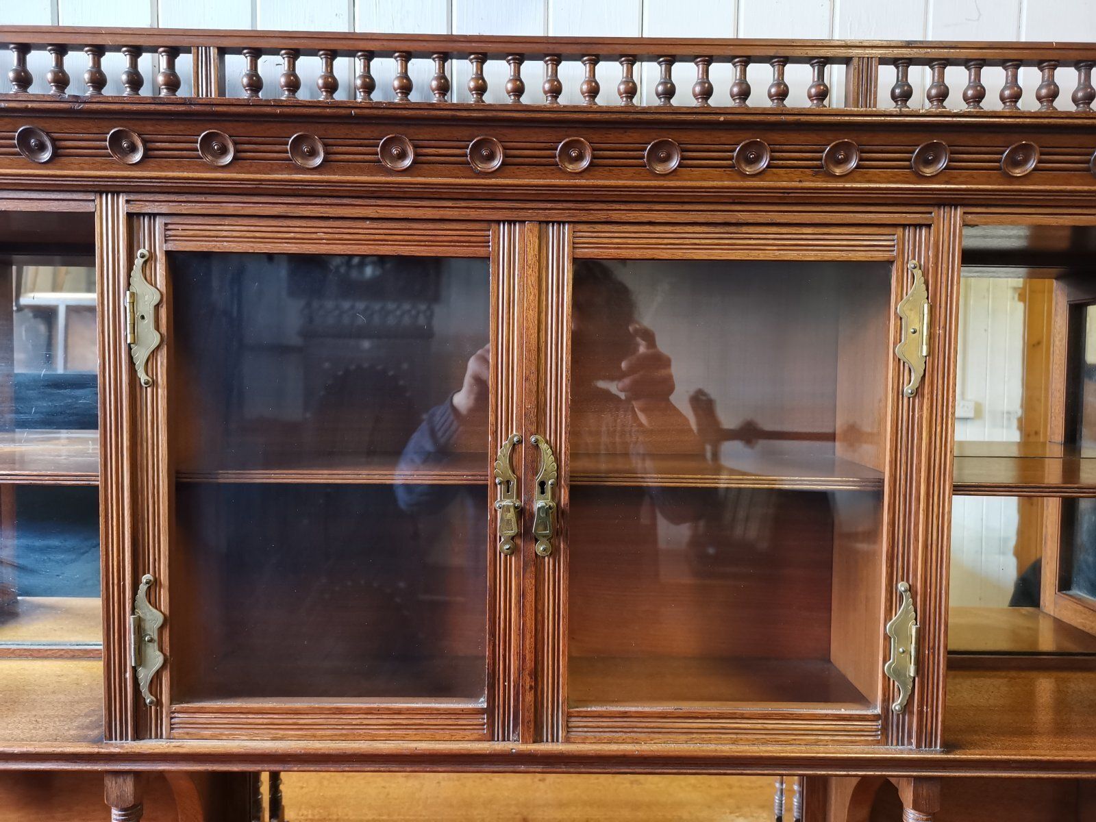 5500.0 Gregory & Co, H W Batley Attri, An English Walnut Aesthetic Movement Sideboard photo