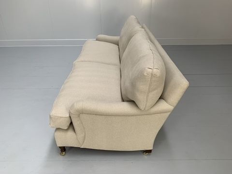 photo furniture Pair Of New Lord Browns “Standard Arm” Large 3 Seat Sofas – In Ian Mankin Herrin