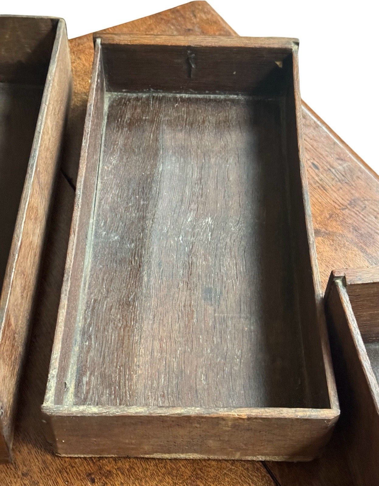 Antique Oak Low Boy Chest Of Drawers Georgian C1780 Rare Bobbin Turned photo vinterior