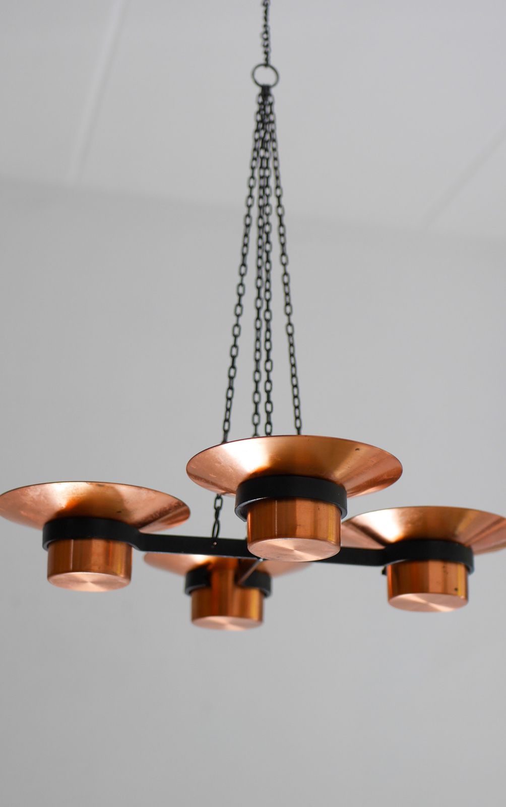 Metal And Copper Candleholder Pendant By Carl Thore, 1975 photo furniture