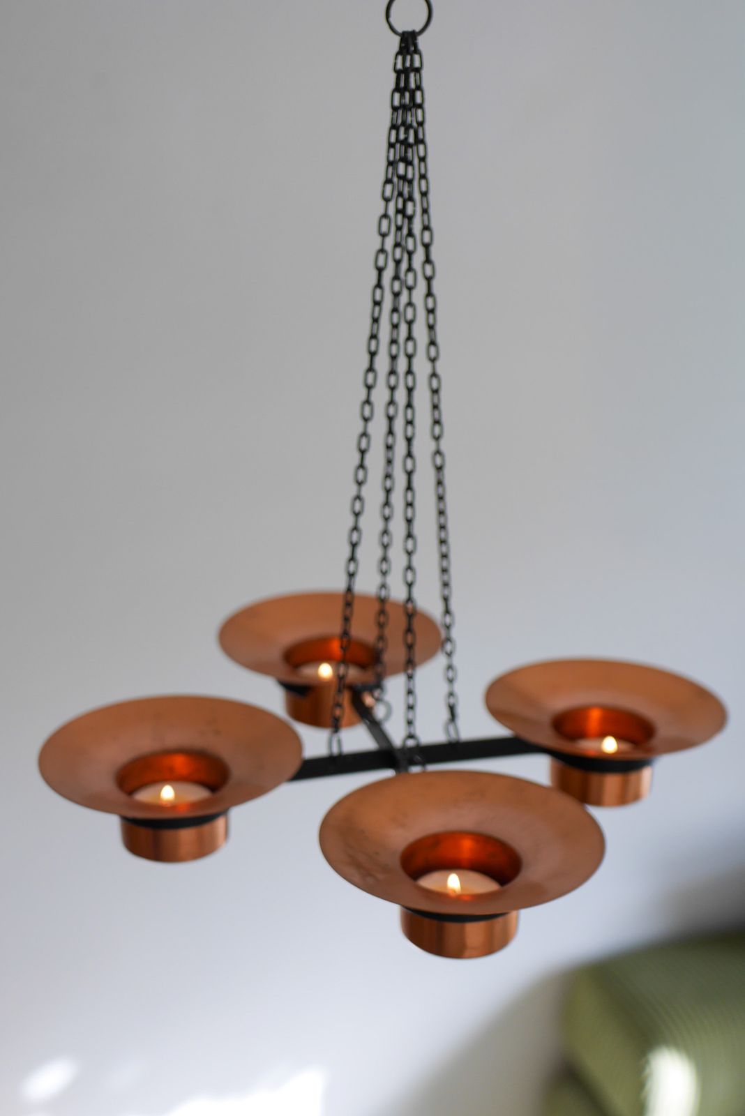 Metal And Copper Candleholder Pendant By Carl Thore, 1975 photo buy