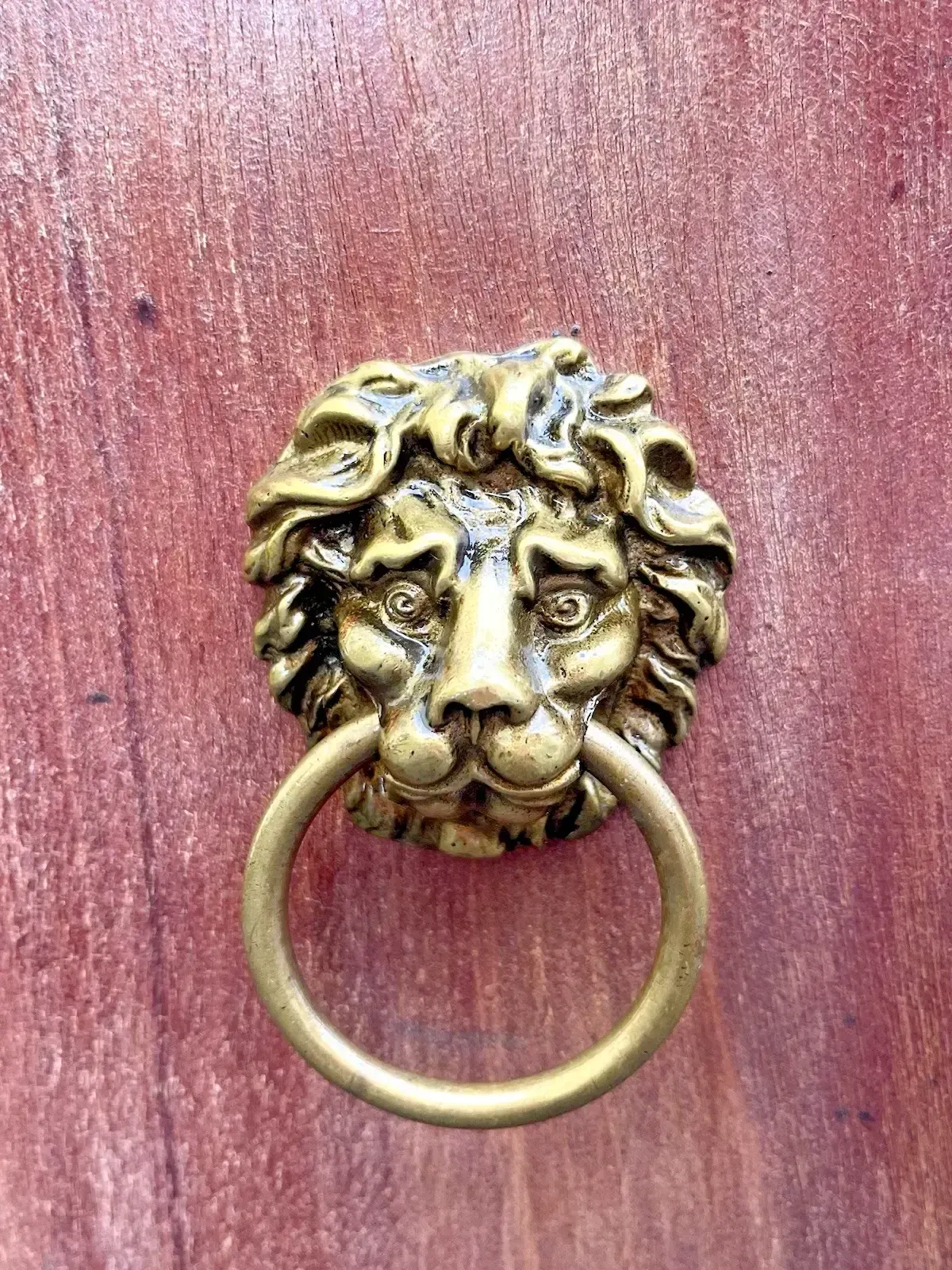 photo for sale 19th C Country House Octagonal Cellarette Wine Cooler 4 Brass Lion Head Handles