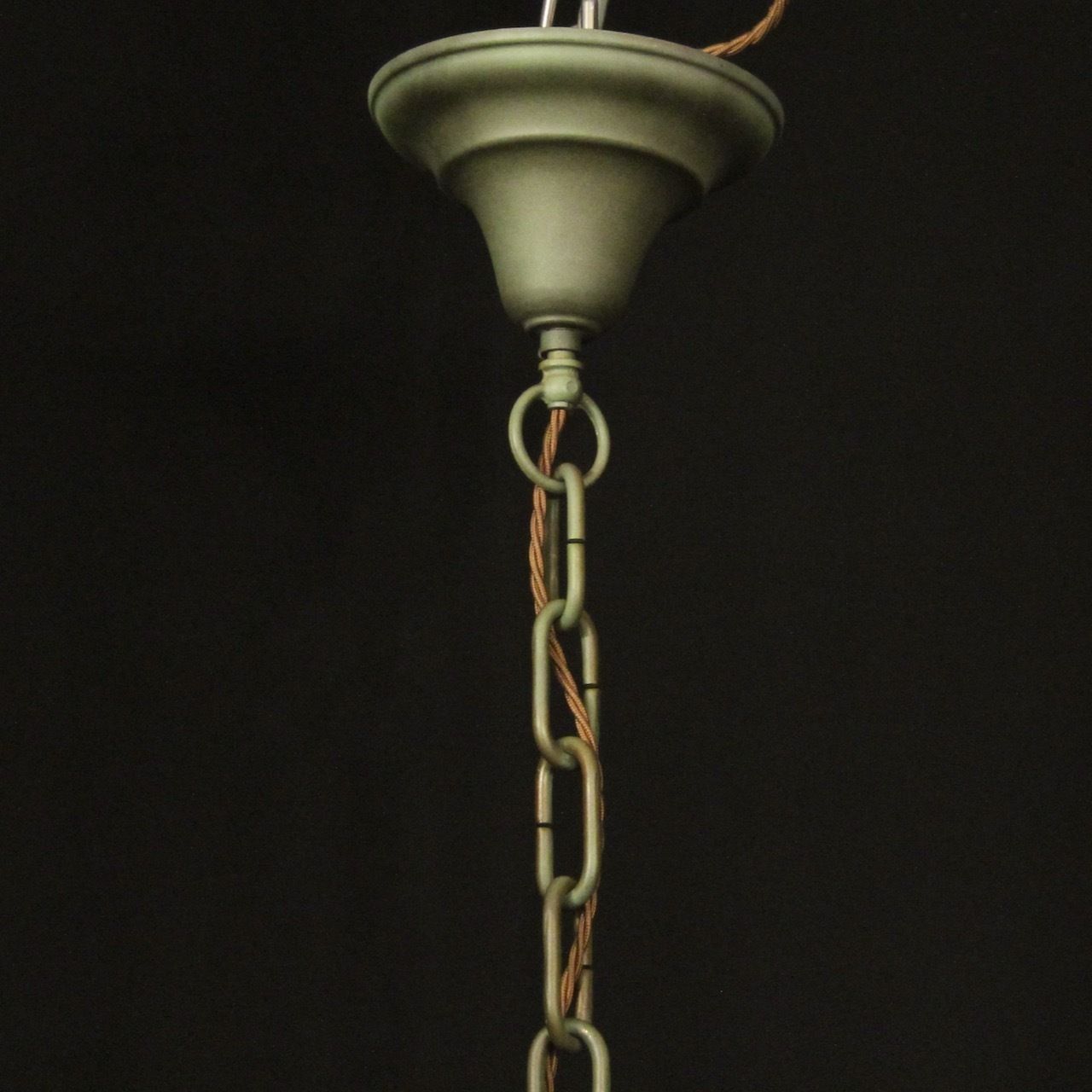 French Polychrome Wrought Iron Antique Chandelier photo buy