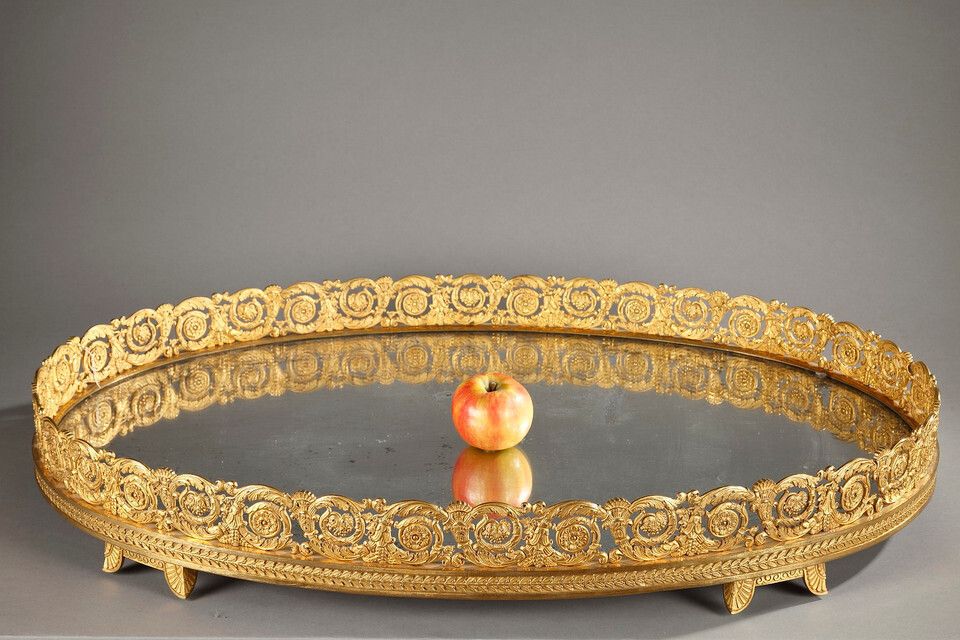 Large Gilt Bronze Table Centerpiece, Restoration Period photo buy
