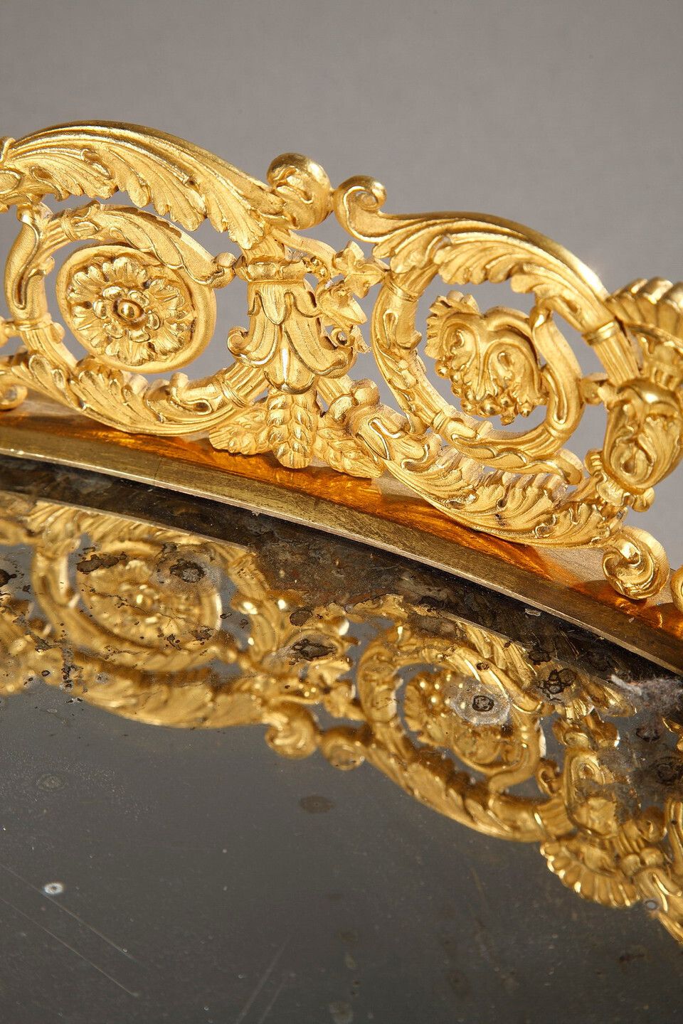 Furniture Large Gilt Bronze Table Centerpiece, Restoration Period photo